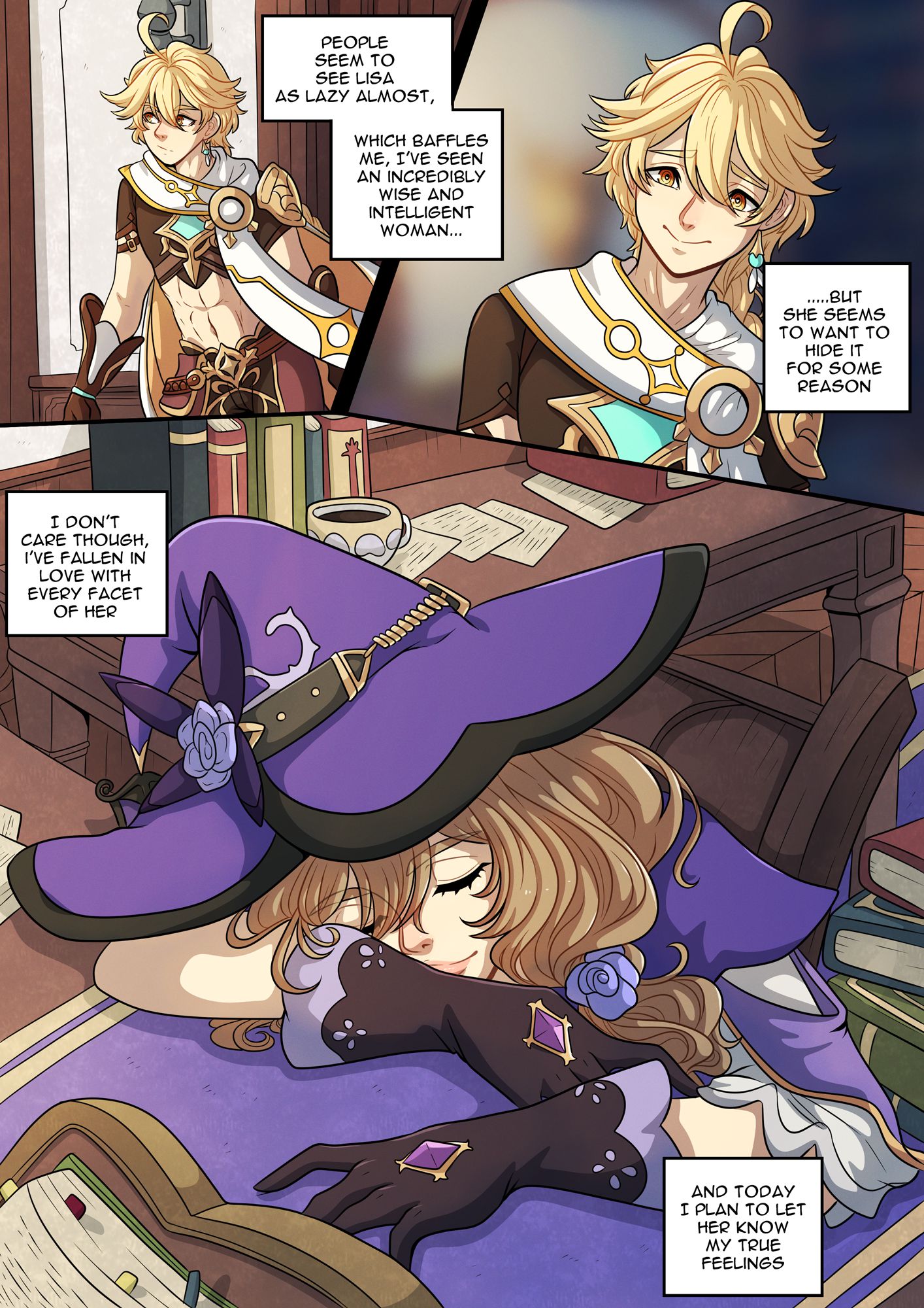 The Traveler’s Guide to Teyvat’s Heart – Lisa (Genshin Impact) [Kinkymation] 1 . The Traveler's Guide to Teyvat's Heart - Chapter 1 (Genshin Impact) [Kinkymation] – page 5