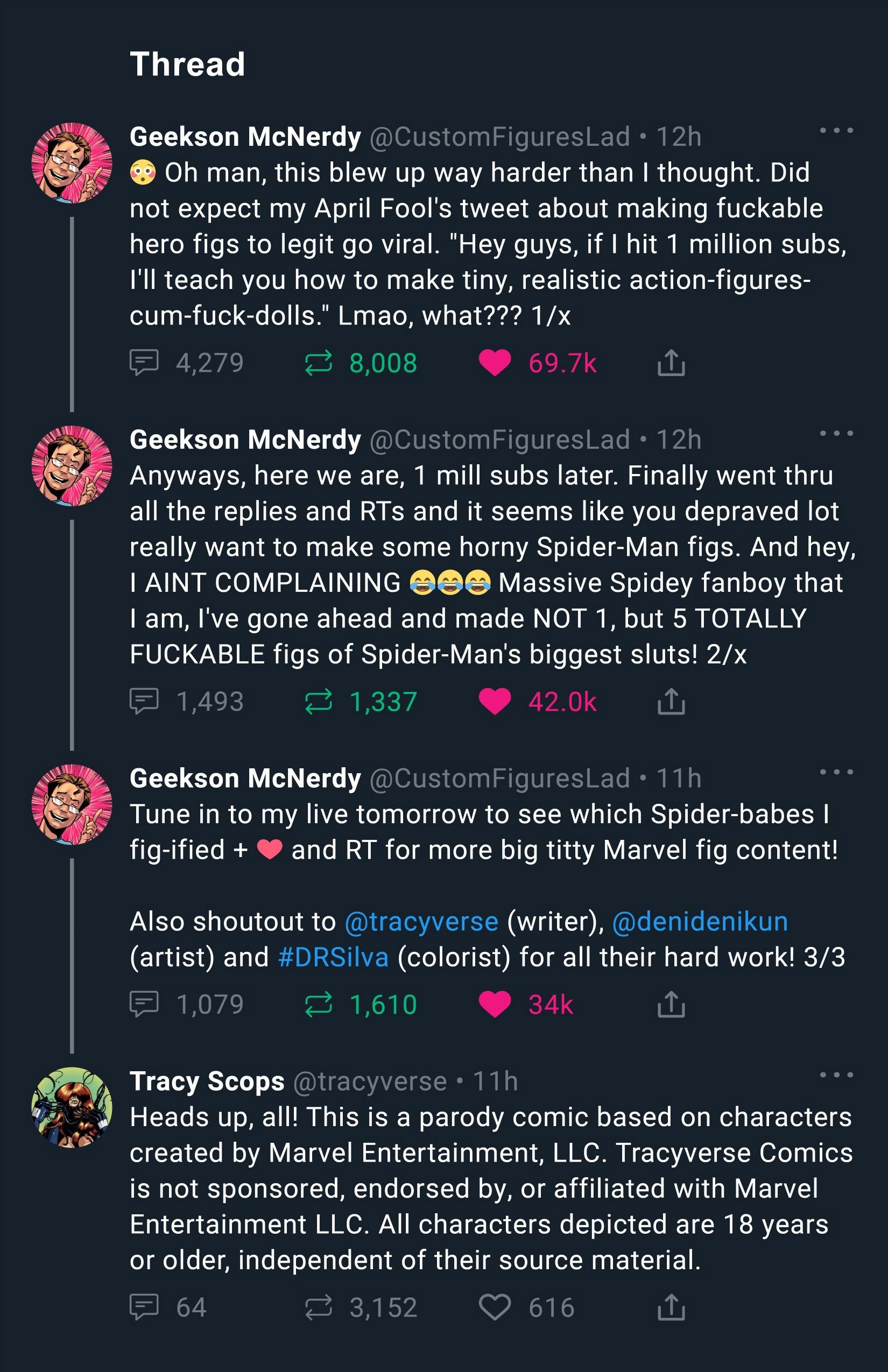 Livid-Streaming Playthings (Spider-Man) [Tracy Scops] 1 . Livid-Streaming Playthings - Chapter 1 (Spider-Man) [Tracy Scops] – page 2