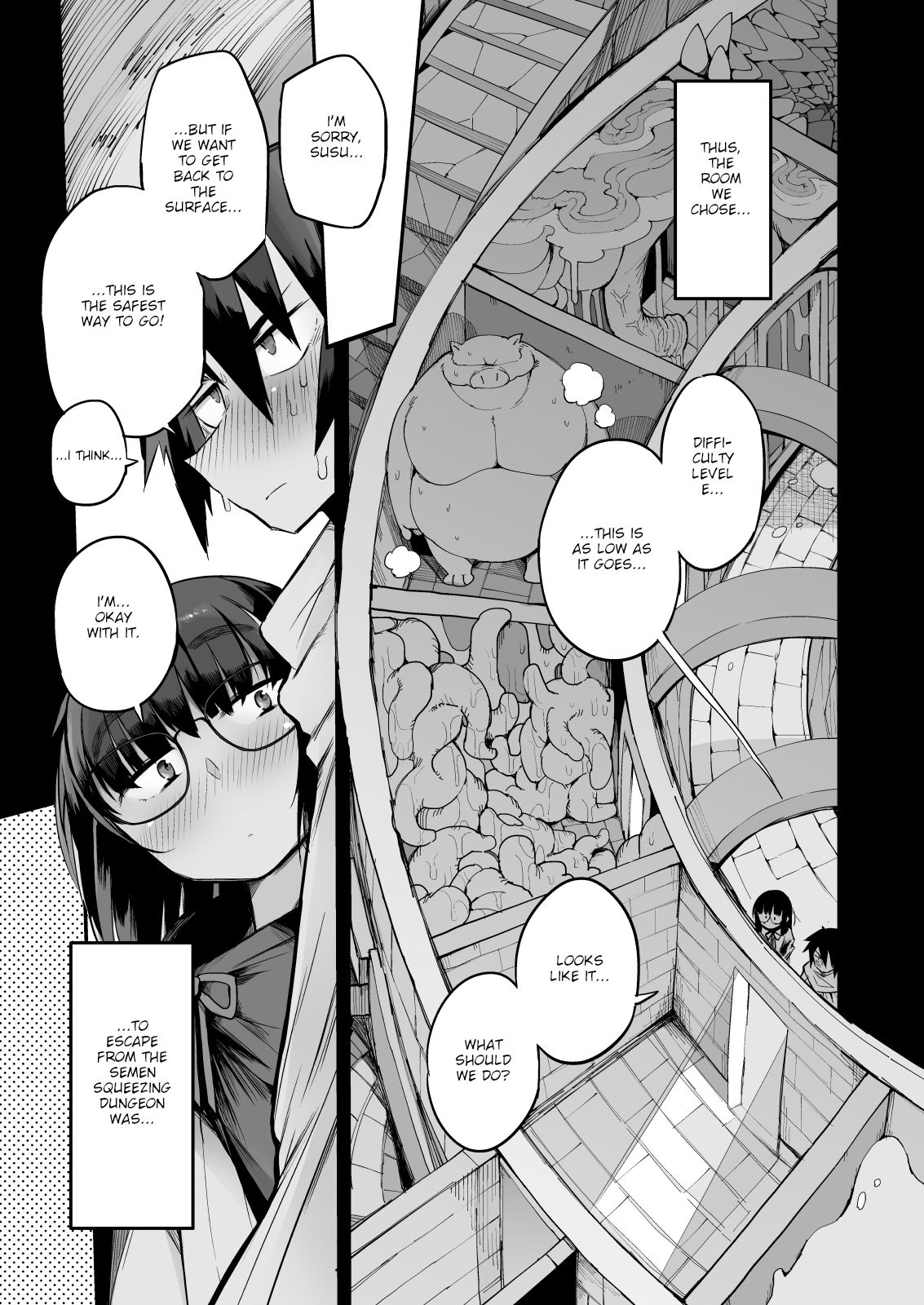 Escaping a semen squeezing dungeon with a modest girl who I really didn’t expect to have S-rank slut stats [F4U] 1 . Escaping a semen squeezing dungeon with a modest girl who I really didn't expect to have S-rank slut stats - Chapter 1 [F4U] – page 6