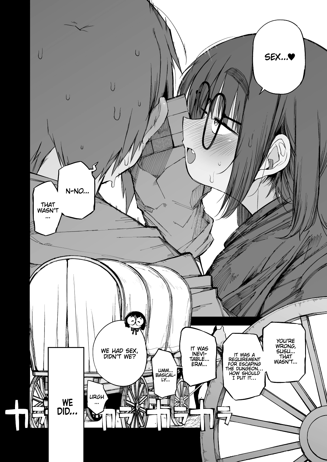 Escaping a semen squeezing dungeon with a modest girl who I really didn’t expect to have S-rank slut stats [F4U] 2 . The S-Rank Pervert Status of the Unfit Homely Girl in the Hero Party With a Ban on Love - Chapter 2 [F4U] – page 6