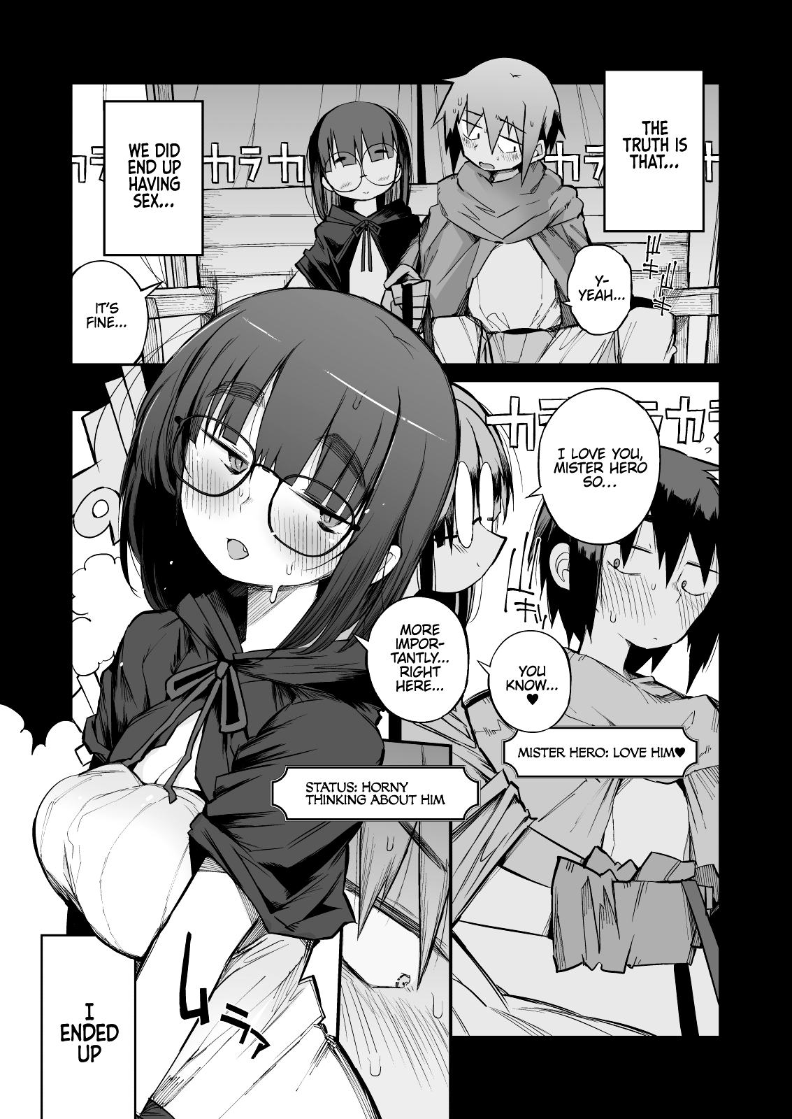 Escaping a semen squeezing dungeon with a modest girl who I really didn’t expect to have S-rank slut stats [F4U] 2 . The S-Rank Pervert Status of the Unfit Homely Girl in the Hero Party With a Ban on Love - Chapter 2 [F4U] – page 7