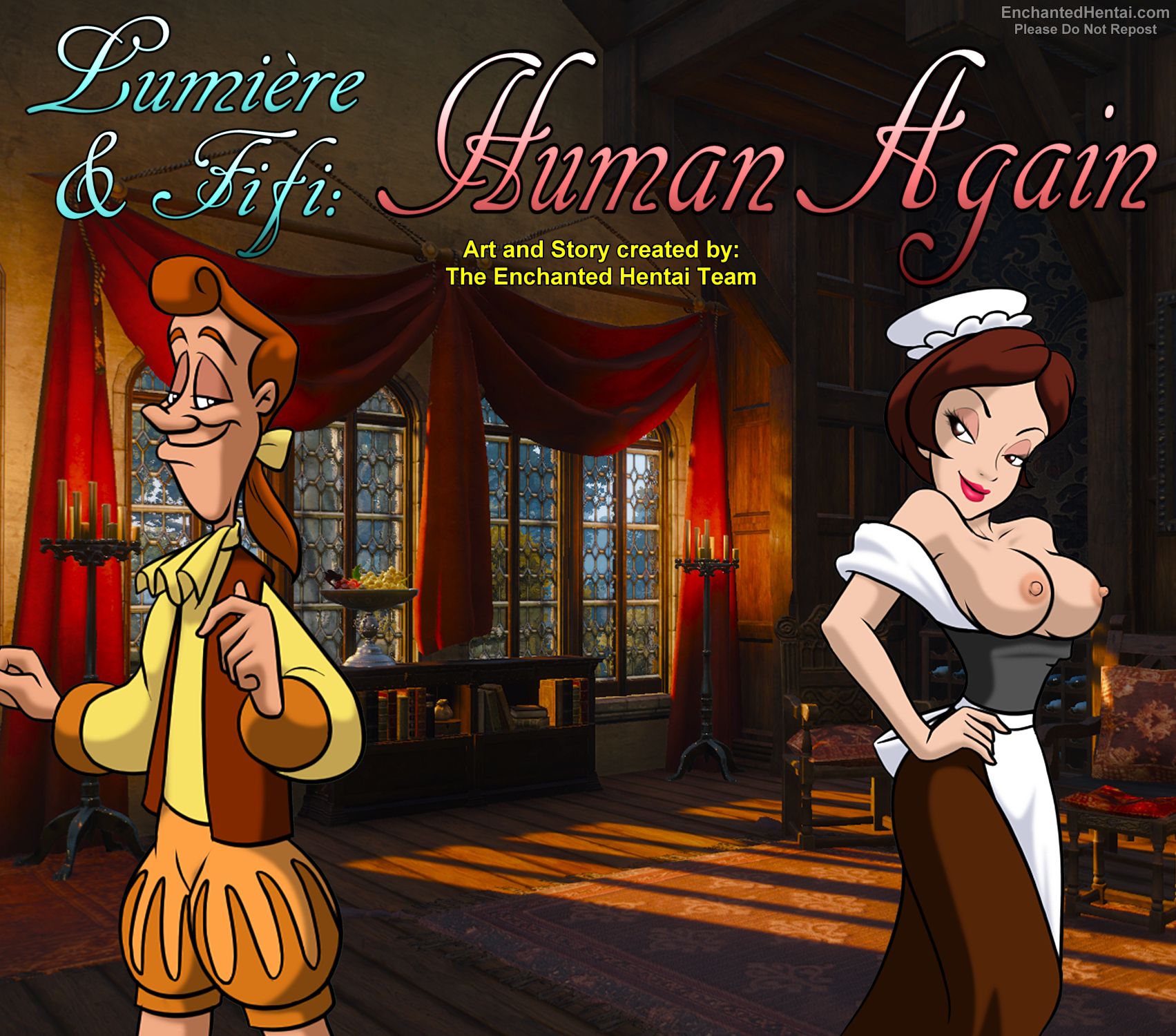 Fifi &amp; Lumiere: Human Again [EnchantedHentai] 1 . Fifi & Lumiere: Human Again - Chapter 1 [EnchantedHentai] – page 1