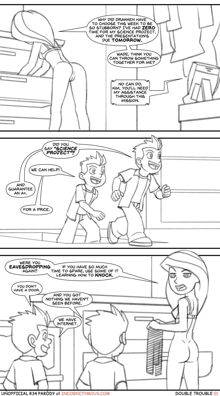 Double Trouble (Kim Possible) [Incognitymous] 1.5 . Double Trouble - Chapter 1 (Kim Possible) [Incognitymous] – page 1