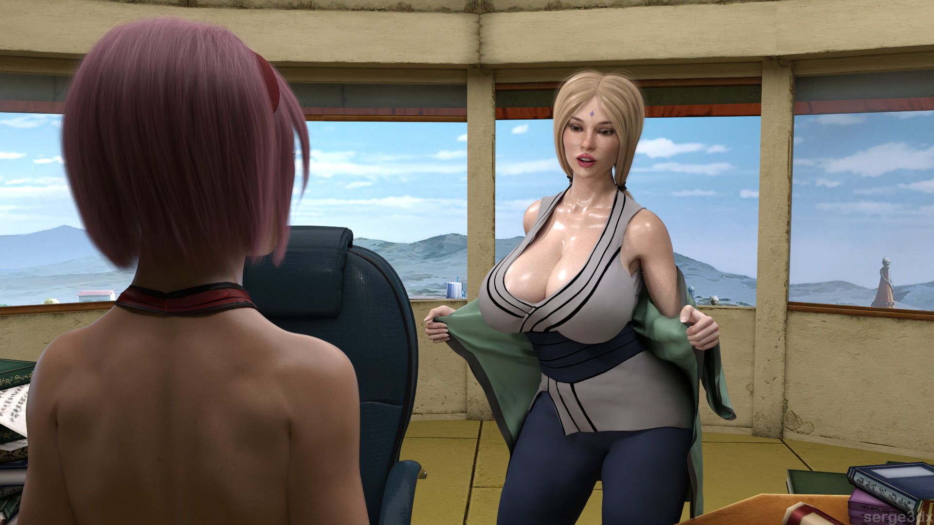 Hinata and Sarada (Naruto) [Serge3DX] 2.5 . Sakura and Tsunade - Textless - Chapter 2 (Naruto) [Serge3DX] – page 6