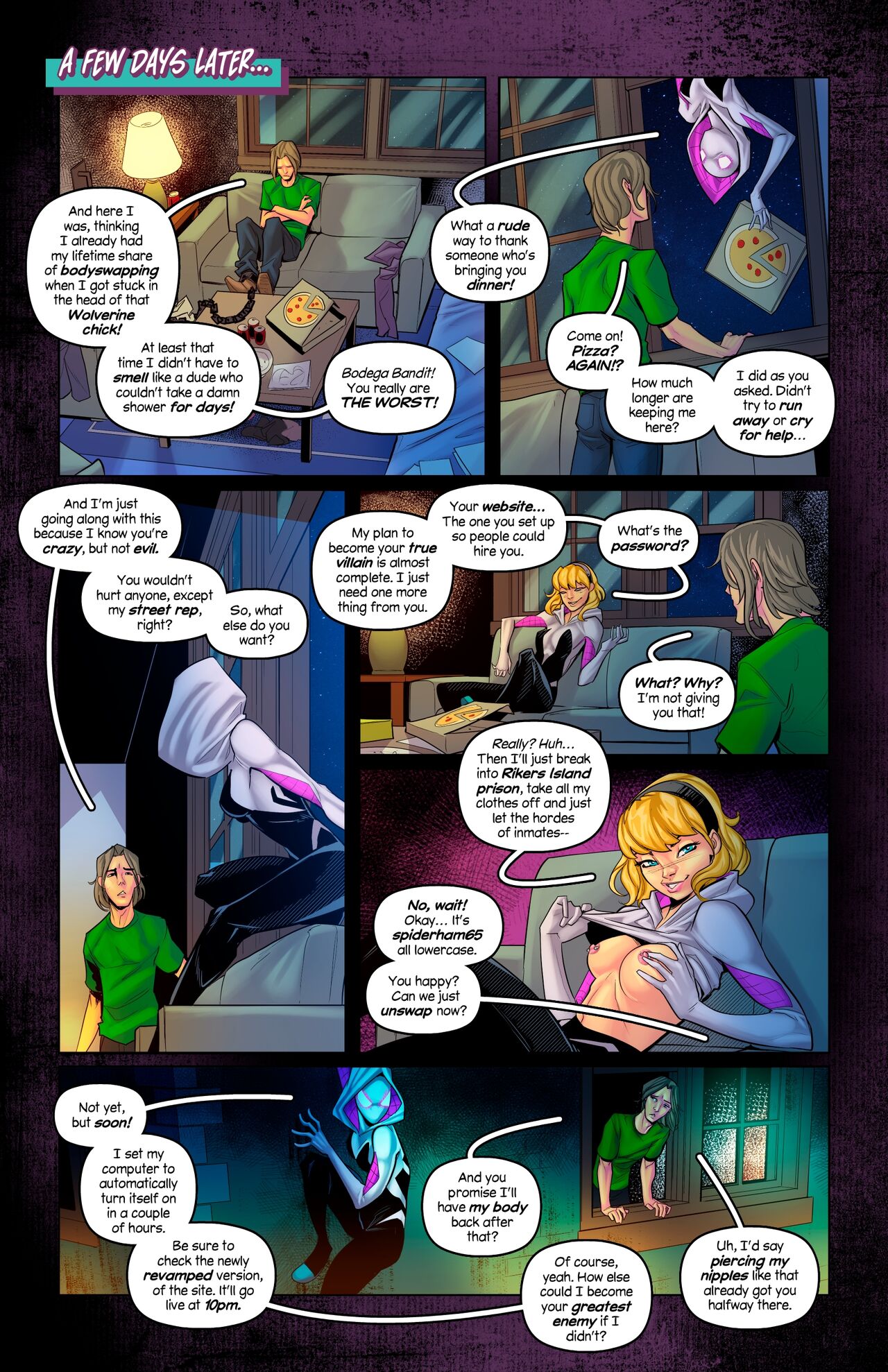 Thot-Spider (Spider-Man) [Tracy Scops] 1 . Thot-Spider  - Chapter 1 (Spider-Man) [Tracy Scops] – page 9