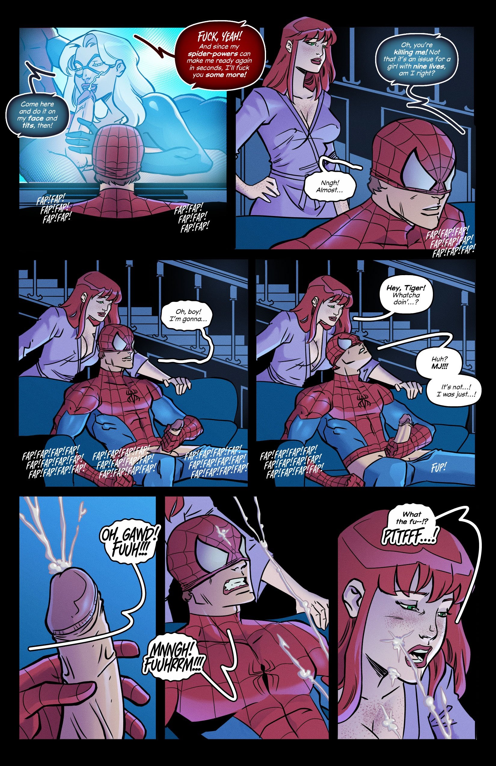 Late Hours Hornies (Spider-Man) [Tracy Scops] 1 . Late Hours Hornies - Chapter 1 (Spider-Man) [Tracy Scops] – page 4