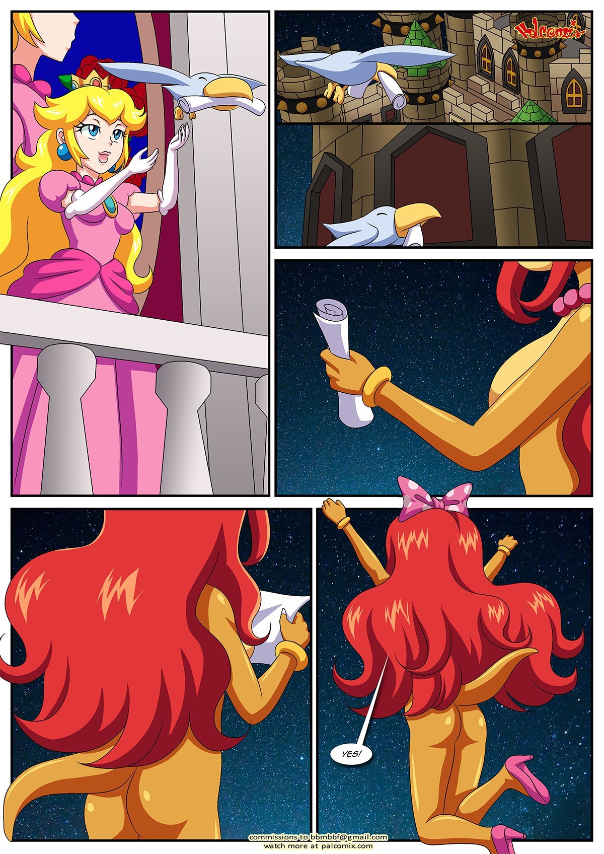 Peach X Wendy (Mario) [Palcomix] 2 . Peach X Wendy - Chapter 2 (Mario) [Palcomix] – page 3