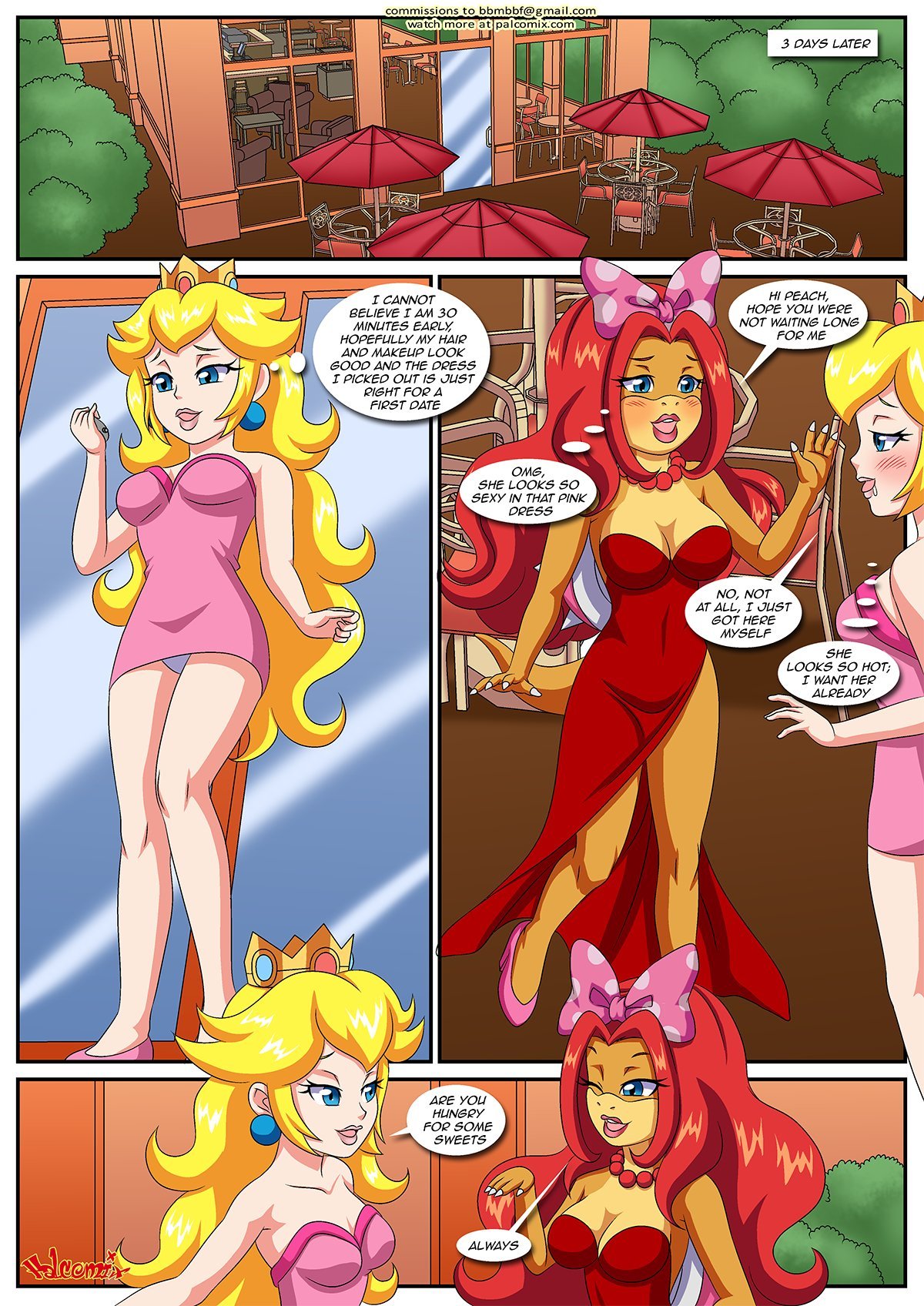 Peach X Wendy (Mario) [Palcomix] 2 . Peach X Wendy - Chapter 2 (Mario) [Palcomix] – page 4