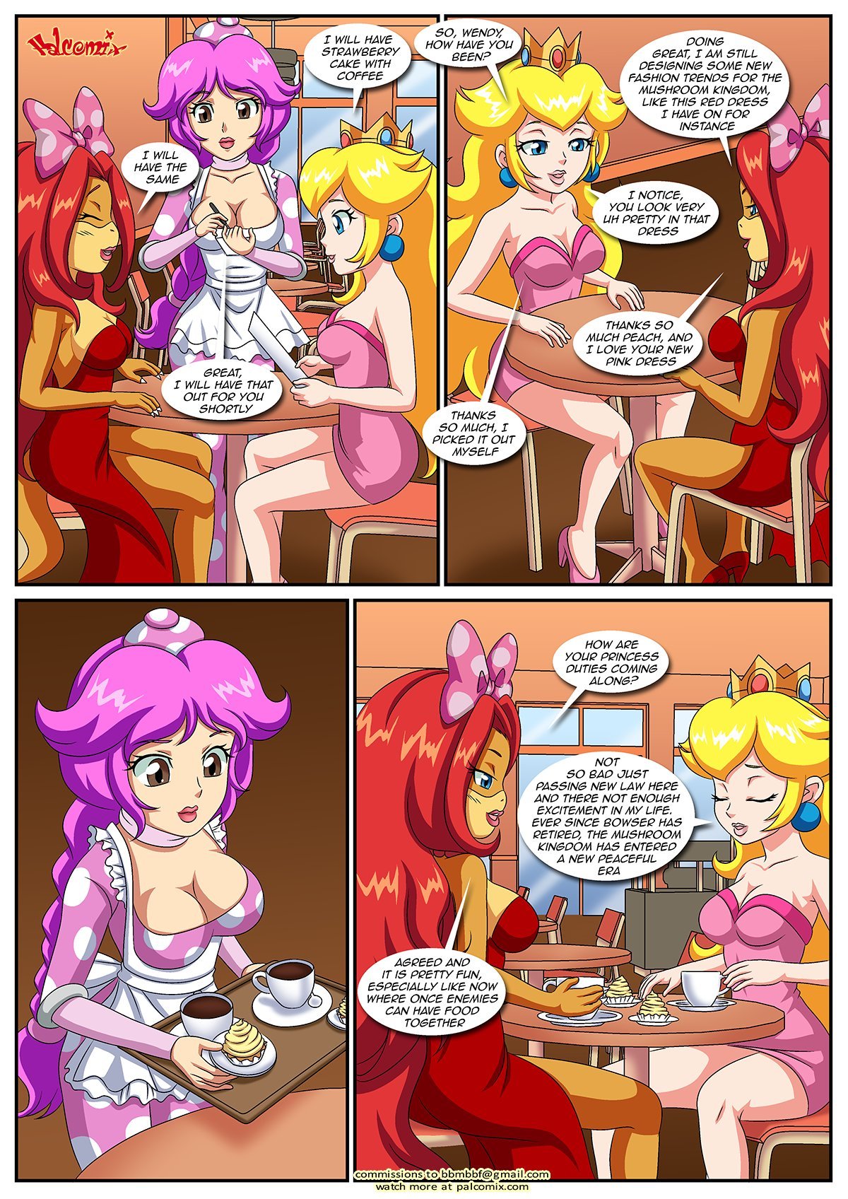 Peach X Wendy (Mario) [Palcomix] 2 . Peach X Wendy - Chapter 2 (Mario) [Palcomix] – page 5