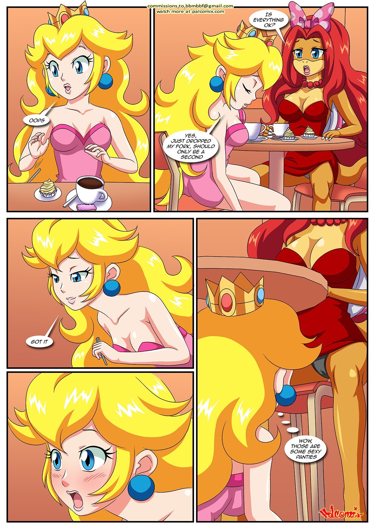 Peach X Wendy (Mario) [Palcomix] 2 . Peach X Wendy - Chapter 2 (Mario) [Palcomix] – page 6