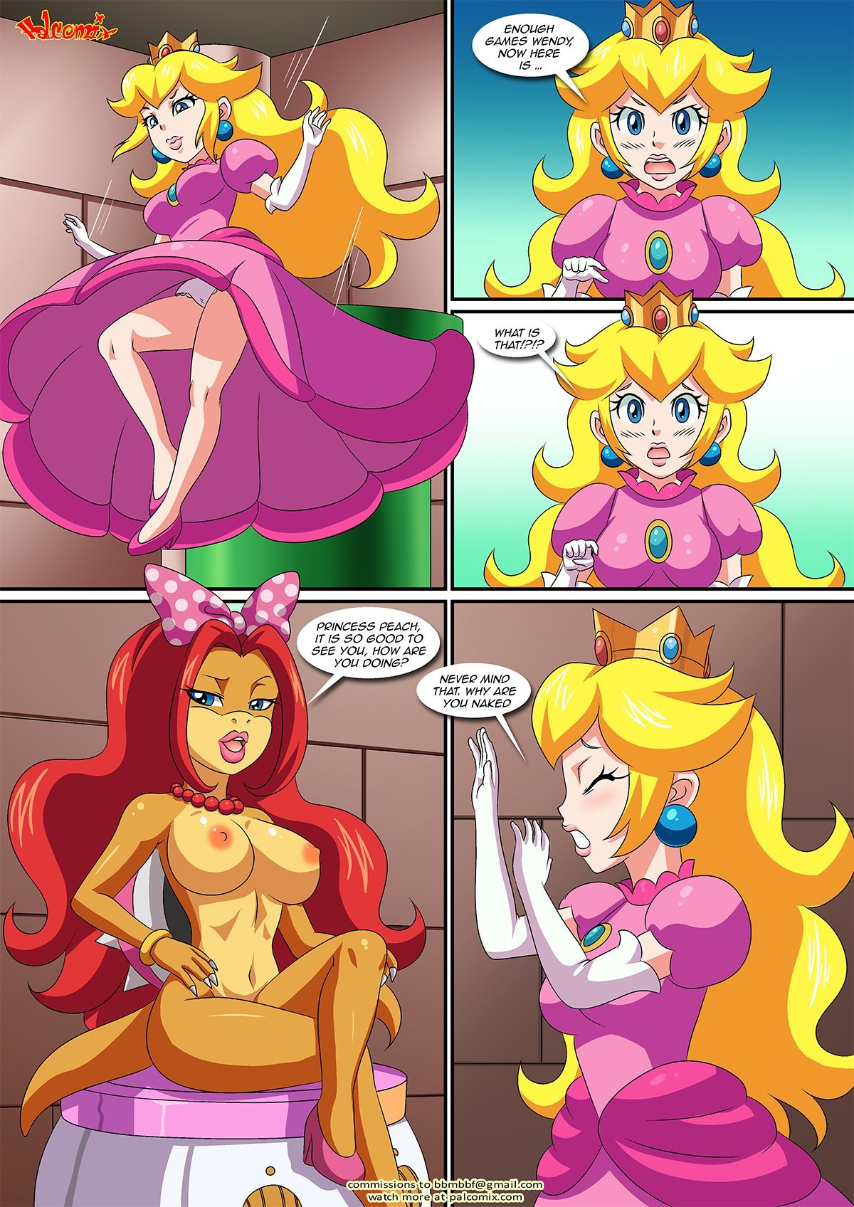 Peach X Wendy (Mario) [Palcomix] 1 . Peach X Wendy - Chapter 1 [Palcomix] – page 4