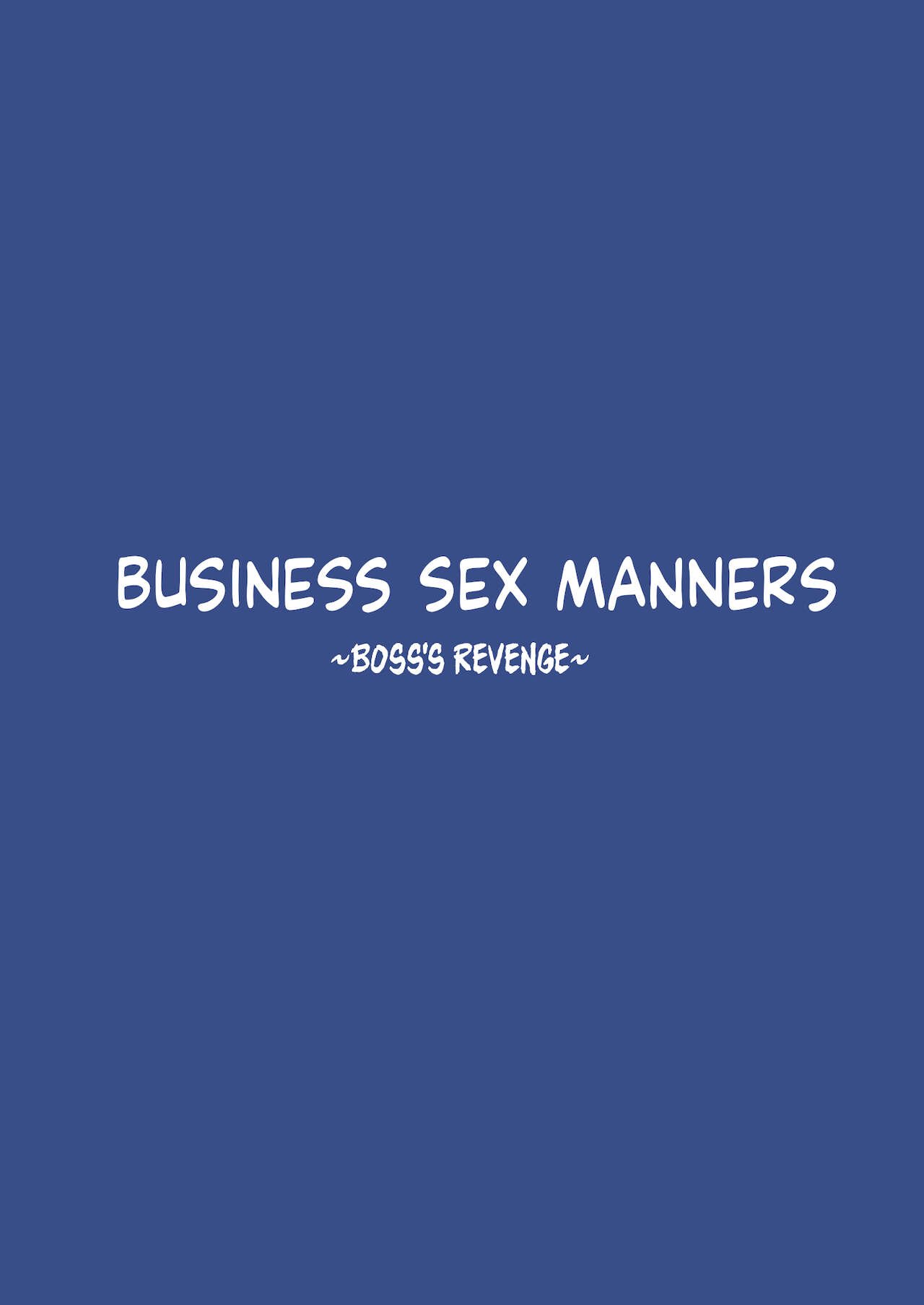Business Sex Manners [Ogadenmon] 3 . Business Sex Manners - Boss's Revenge - Chapter 3 [Ogadenmon] – page 3