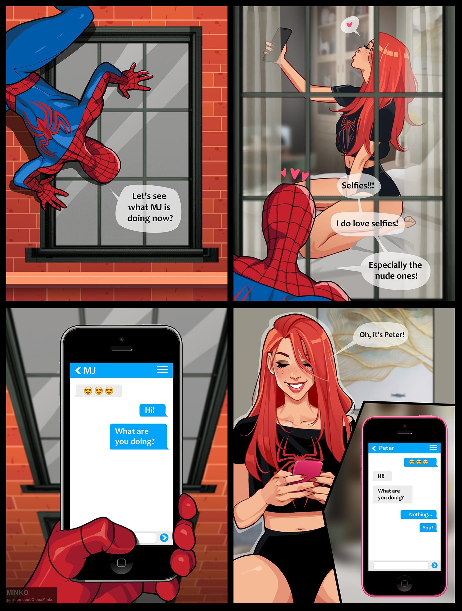 Mary Jane and unexpected visitor (Spider-Man) [Olena Minko] 1 . Mary Jane and unexpected visitor - Chapter 1 (Spider-Man) [Olena Minko] – page 2