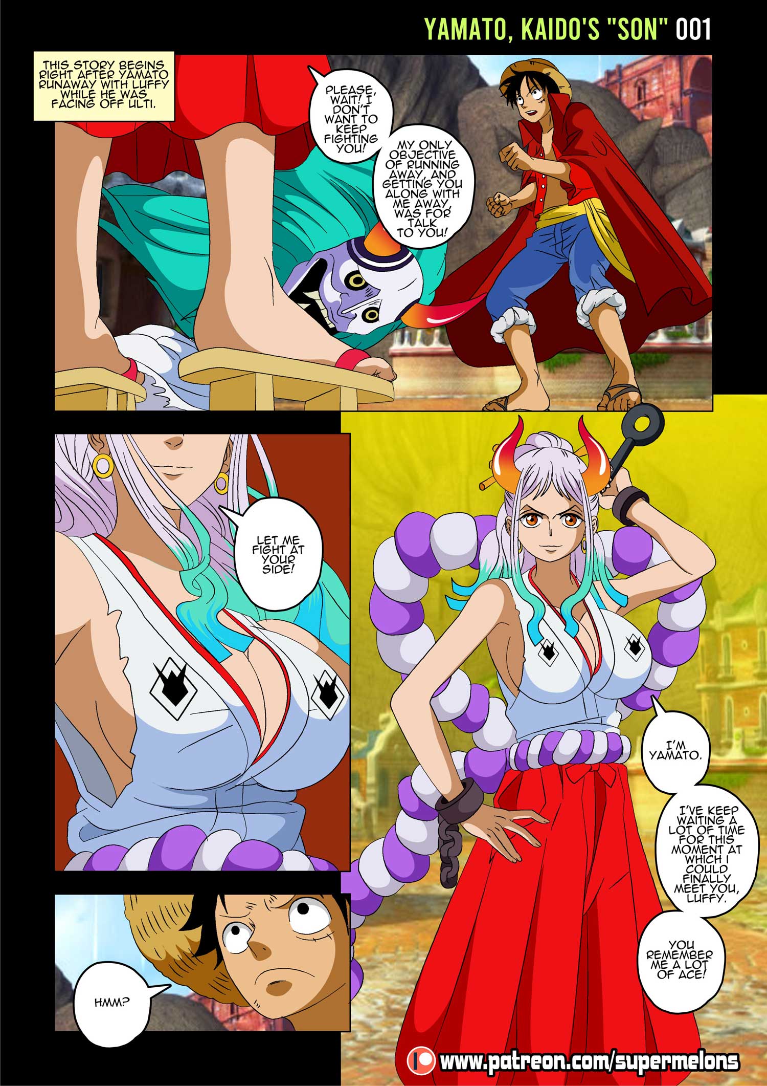 Yamato, Kaido’s “Son” (One Piece) [Super Melons] 1 . Yamato, Kaido's "Son" - Chapter 1 (One Piece) [Super Melons] – page 2