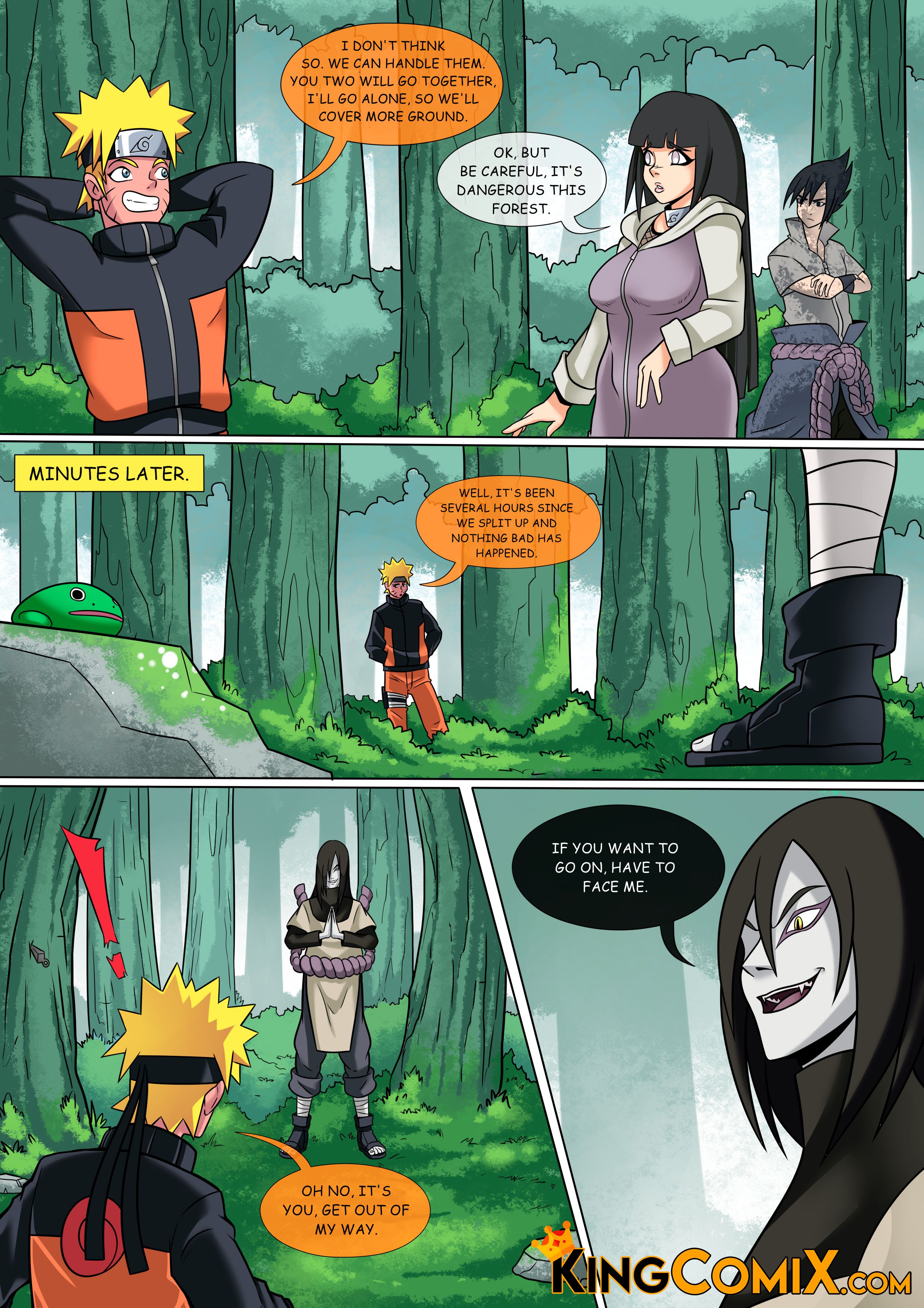 Orochimaru’s Secret Jutsu (Naruto) [KingComiX , Crock Comix] 1 . Orochimaru’s Secret Jutsu - Chapter 1 (Naruto) [KingComiX] – page 4