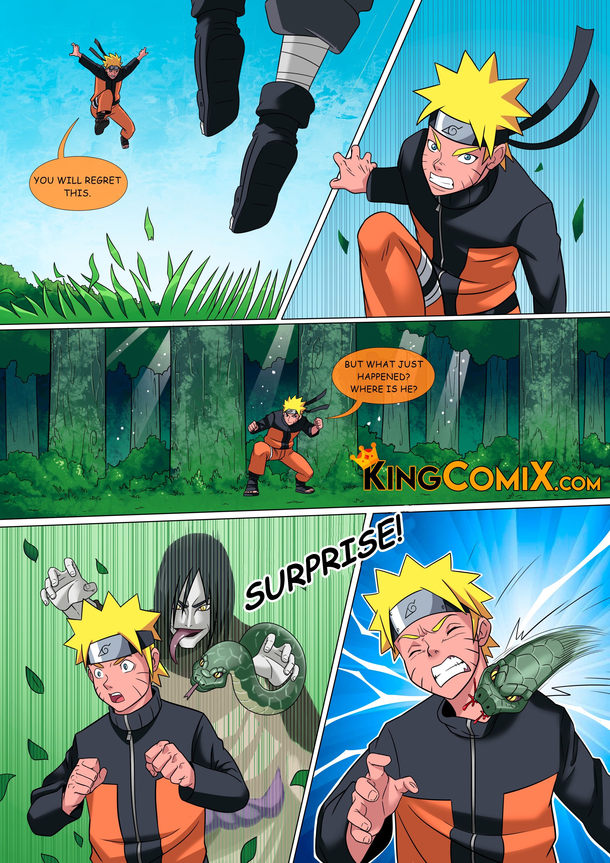 Orochimaru’s Secret Jutsu (Naruto) [KingComiX , Crock Comix] 1 . Orochimaru’s Secret Jutsu - Chapter 1 (Naruto) [KingComiX] – page 5