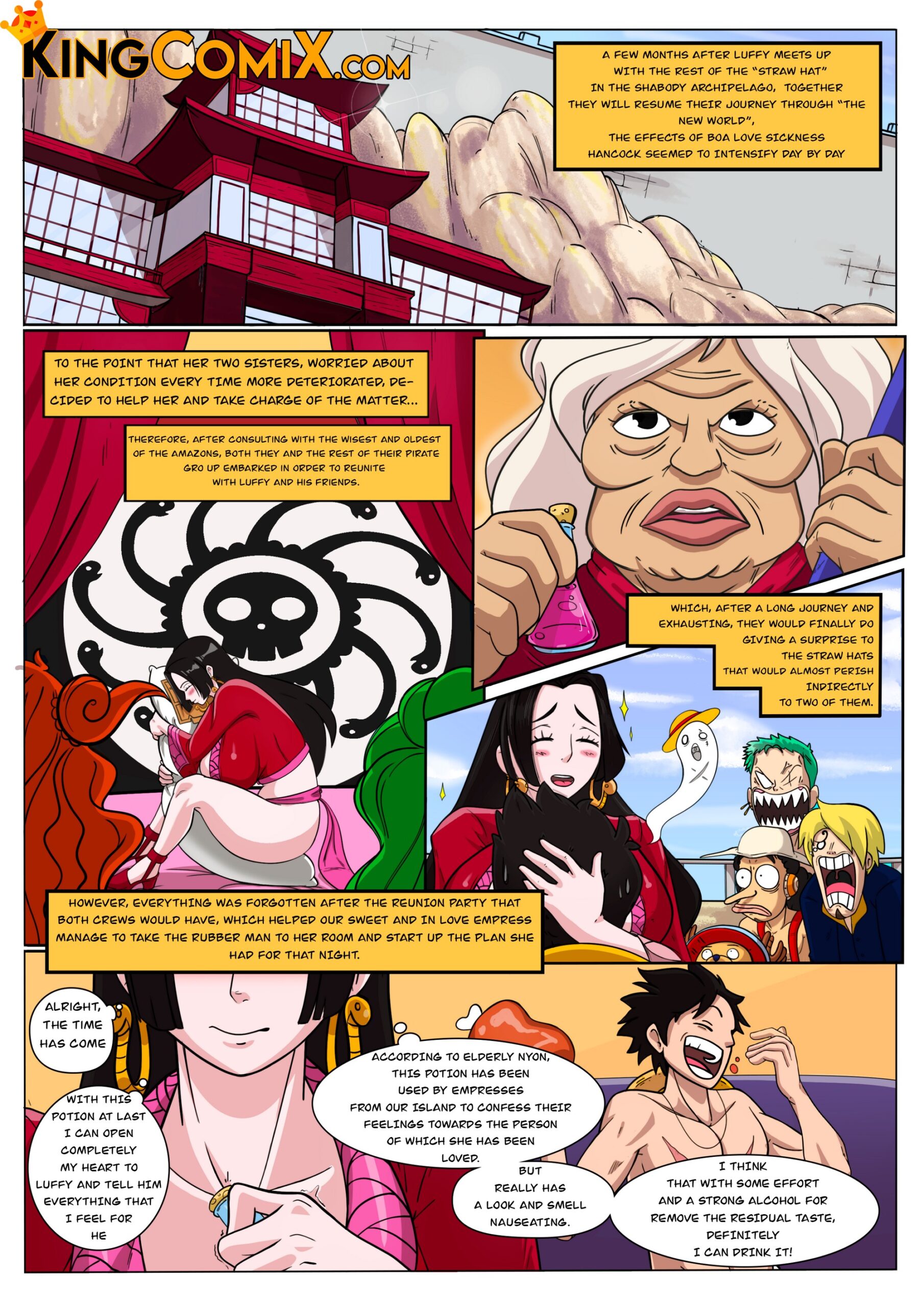 The Deep Desire Of An Amazon (One Piece) [KingComiX , Crock Comix] 1 . The Deep Desire Of An Amazon - Chapter 1 (One Piece) [KingComiX] – page 3