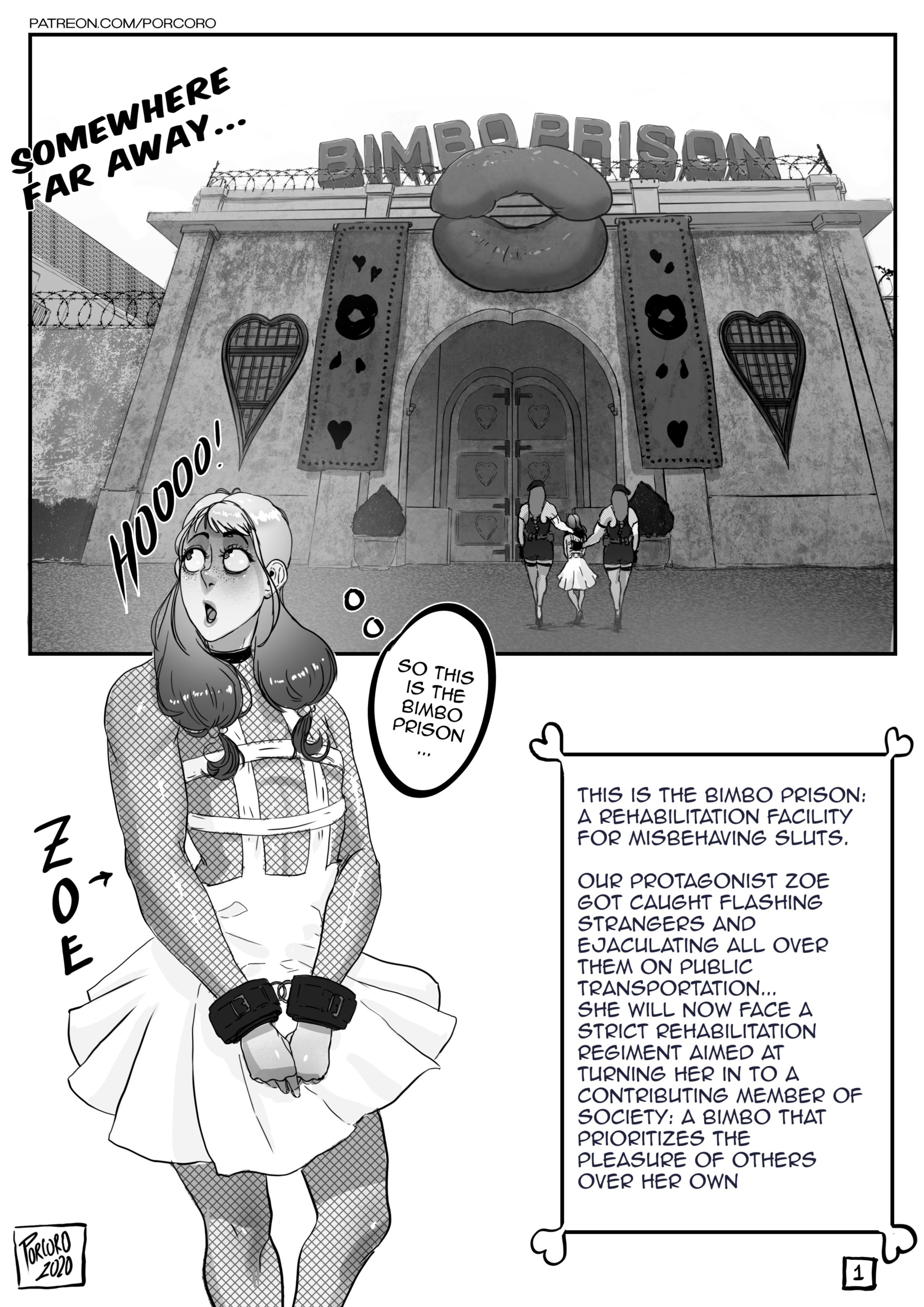 Bimbo Prison [Porcoro] 1 . Bimbo Prison - Chapter 1 [Porcoro] – page 1