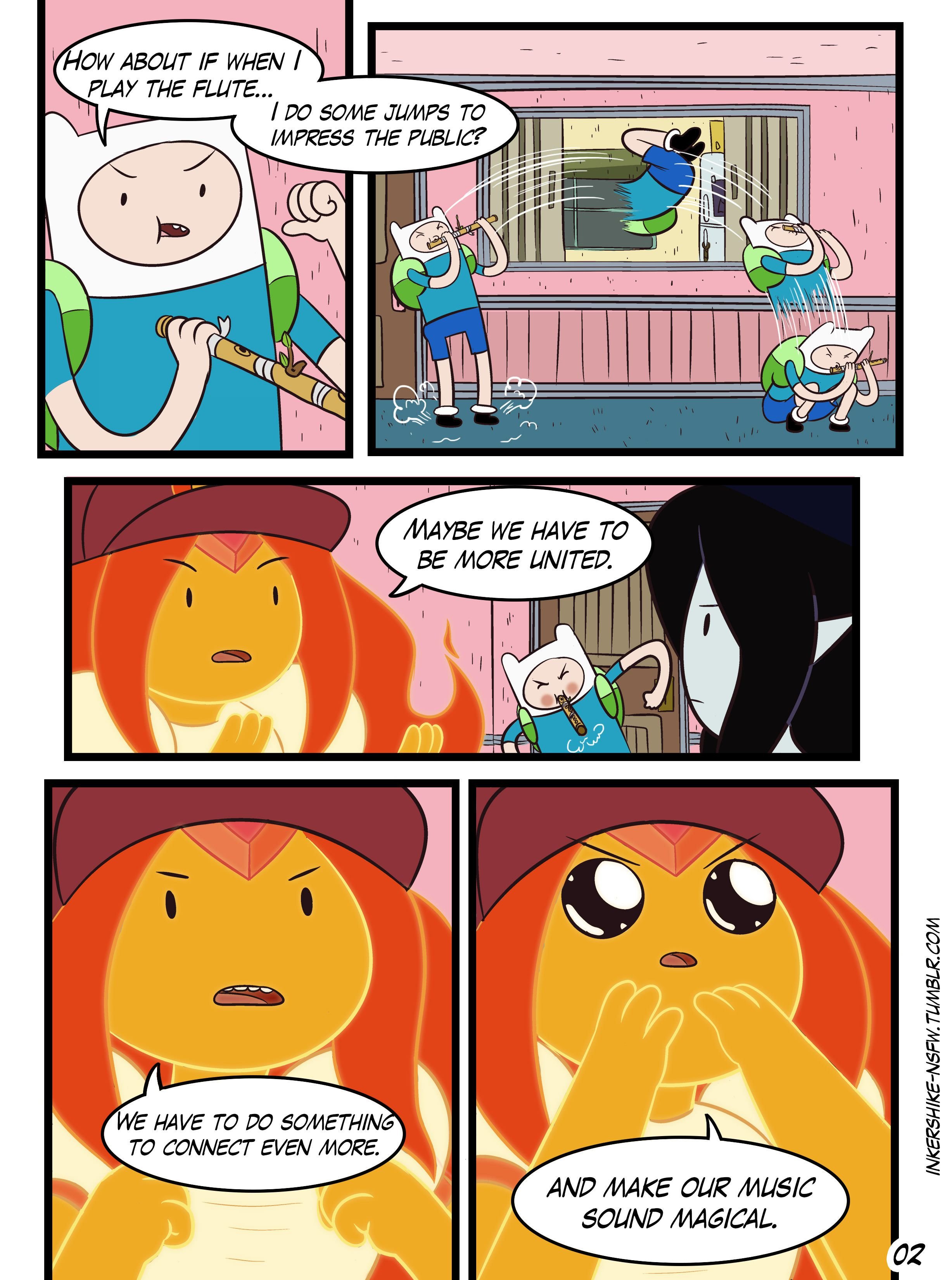 Practice With The Band (Adventure Time) [Inker Comics] 1 . Practice With The Band - Chapter 1 (Adventure Time) [Inker Shike] – page 2