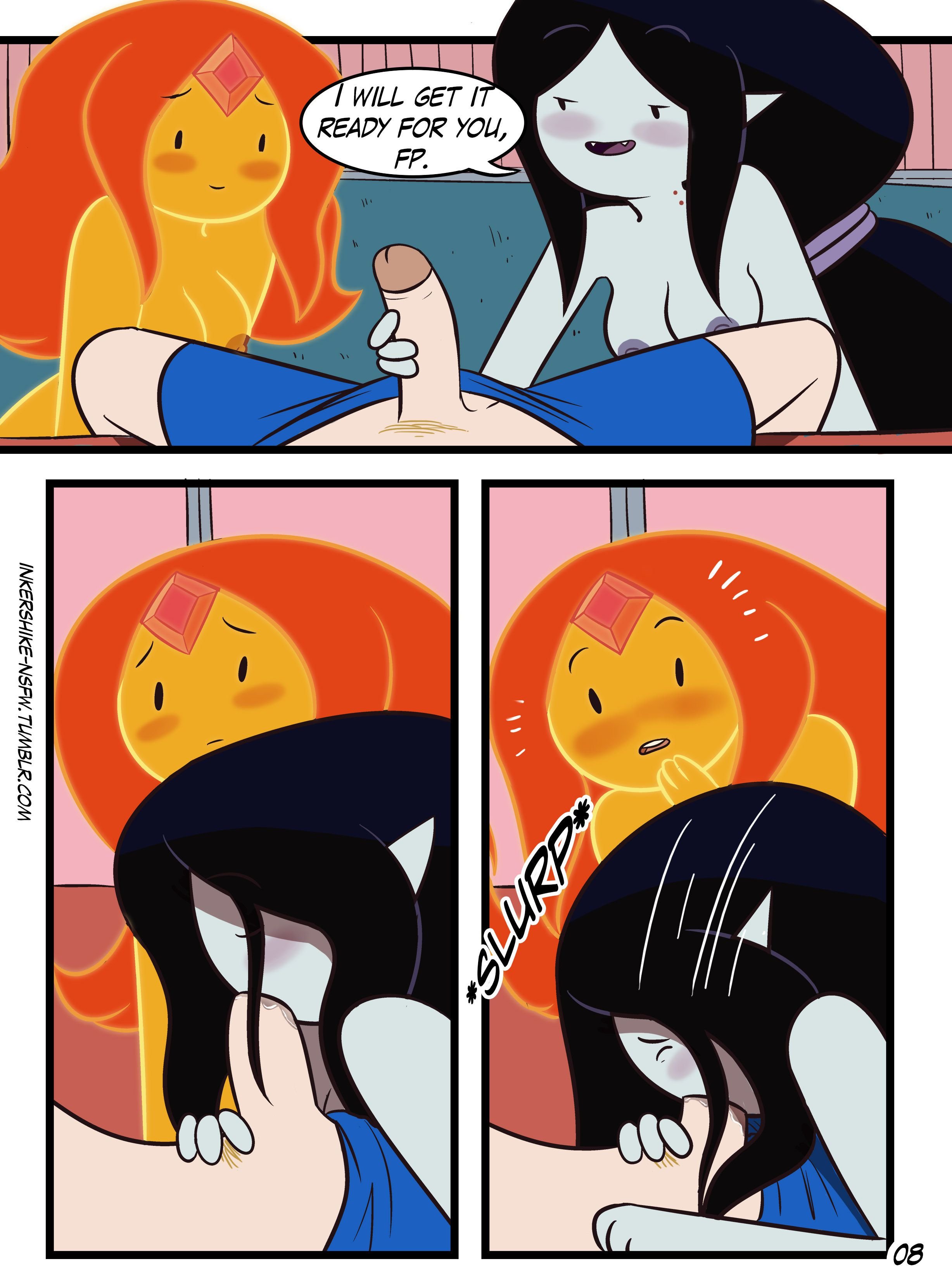 Practice With The Band (Adventure Time) [Inker Comics] 1 . Practice With The Band - Chapter 1 (Adventure Time) [Inker Shike] – page 8