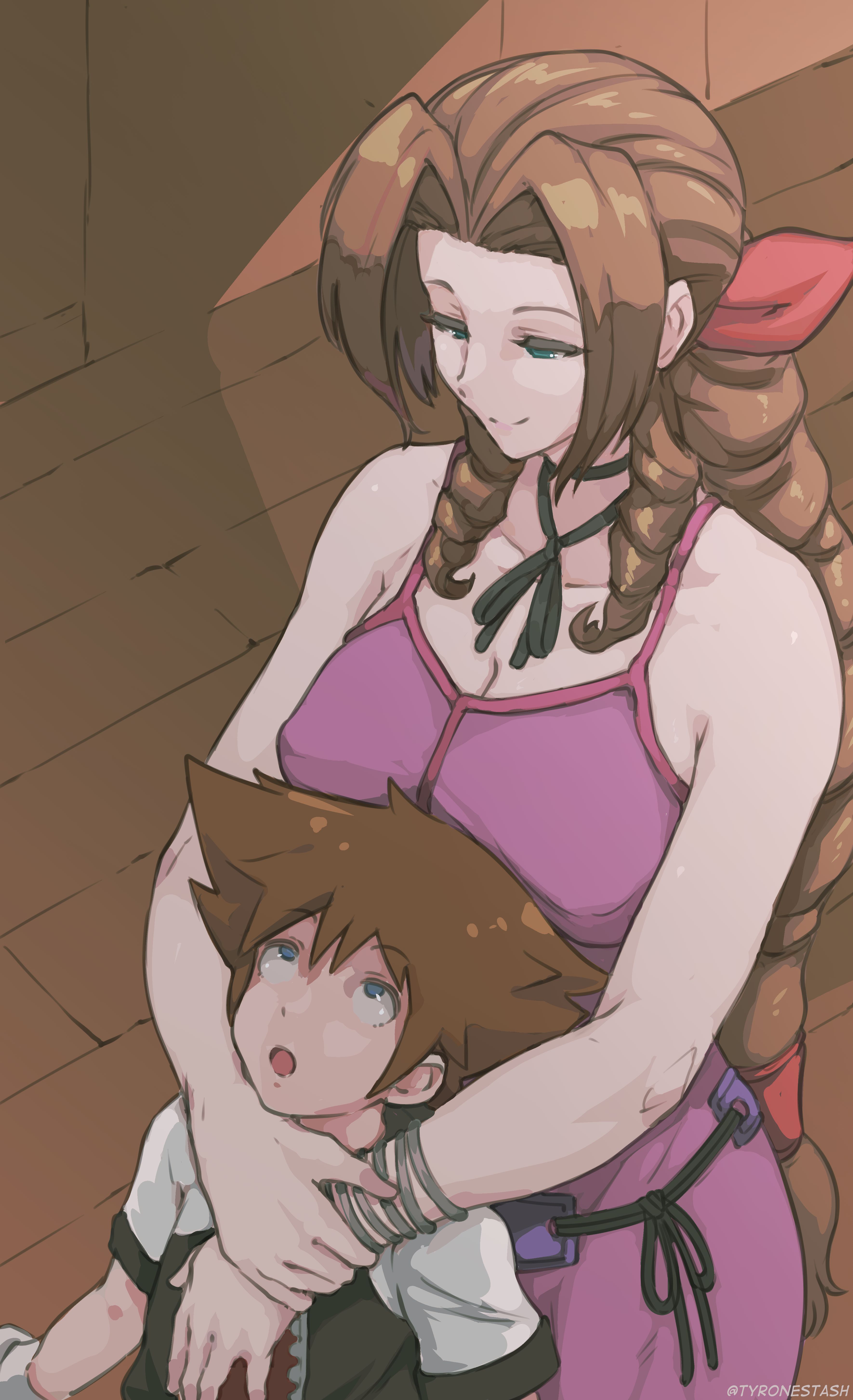 Aerith x Sora (Kingdom Hearts) [Tyrone] 1 . Aerith x Sora - Chapter 1 (Kingdom Hearts) [Tyrone] – page 2