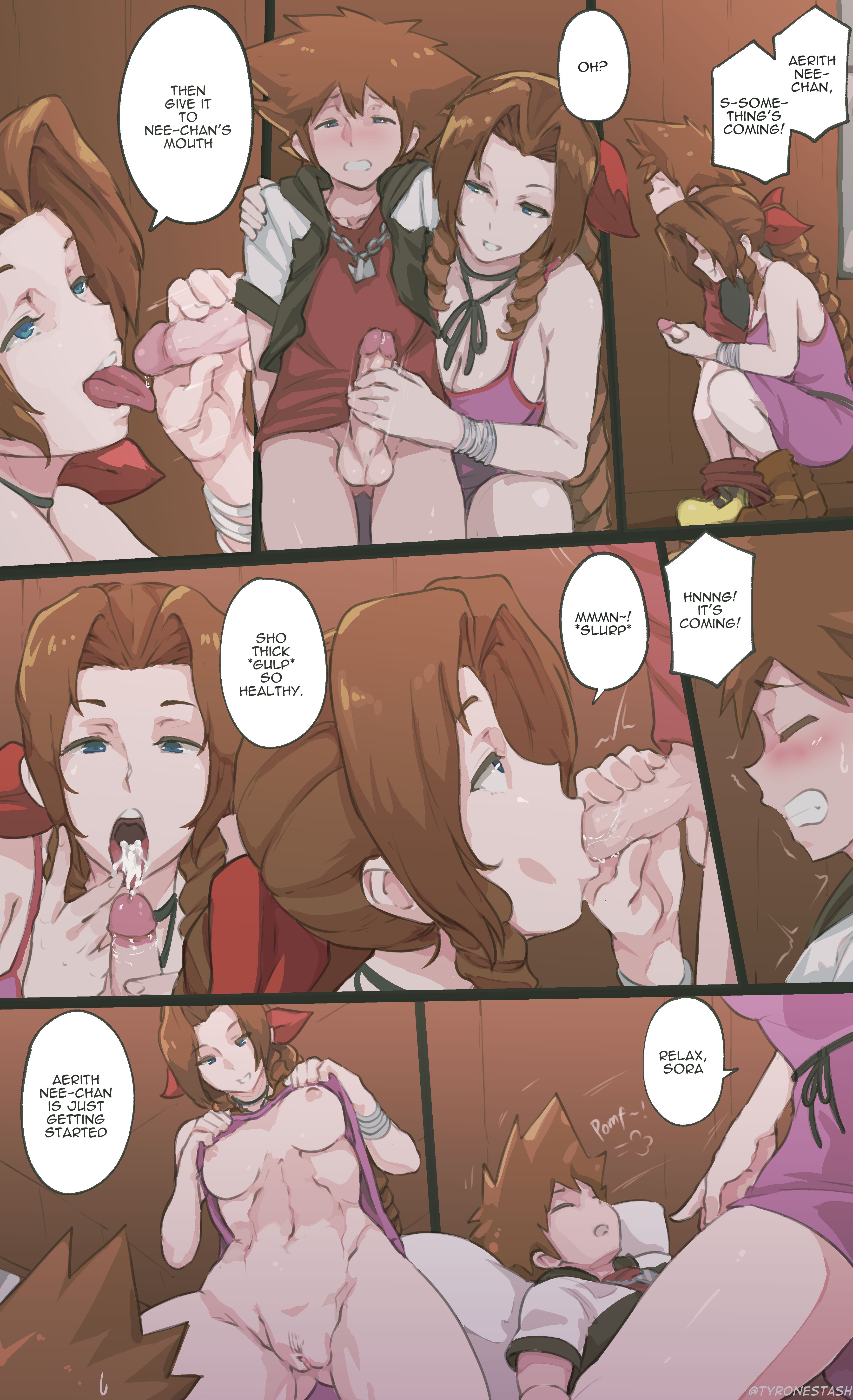 Aerith x Sora (Kingdom Hearts) [Tyrone] 1 . Aerith x Sora - Chapter 1 (Kingdom Hearts) [Tyrone] – page 3