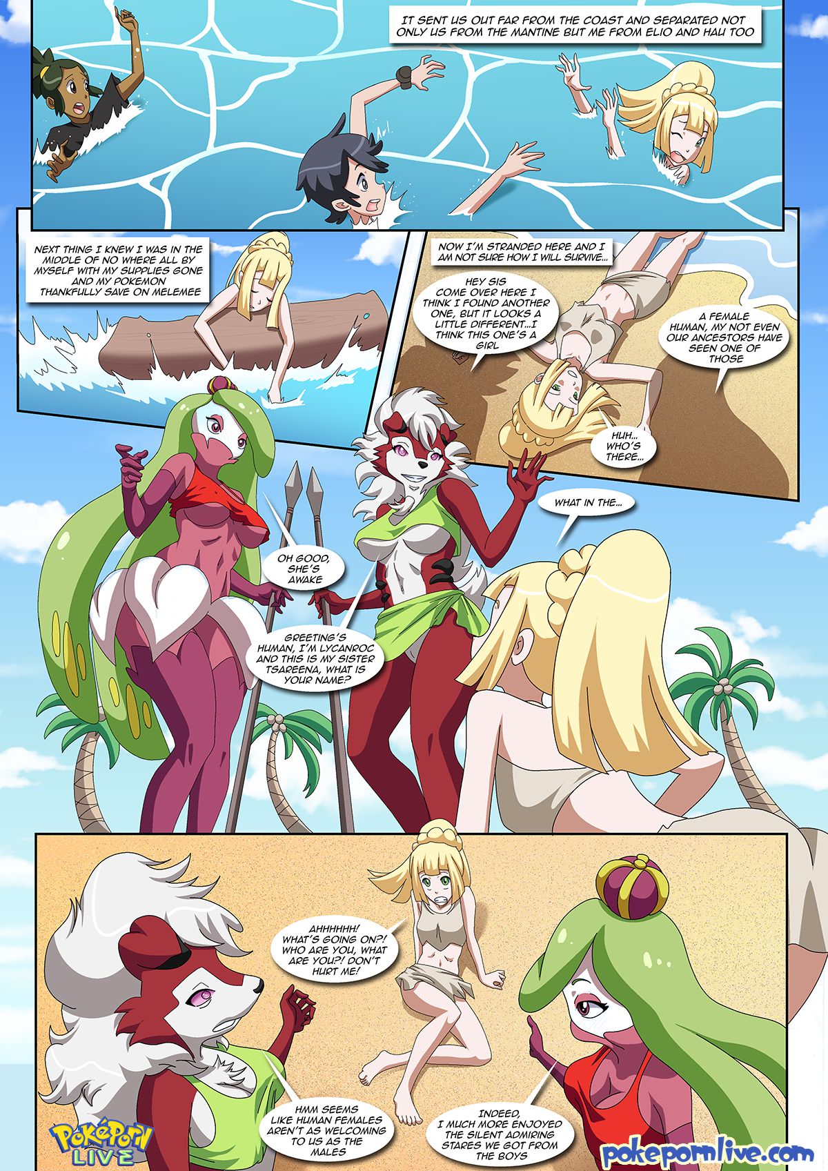 Isle Of Amazonian (Pokemon) [Palcomix] 1 . Isle Of Amazonian - Chapter 1 (Pokemon) [Palcomix] – page 3