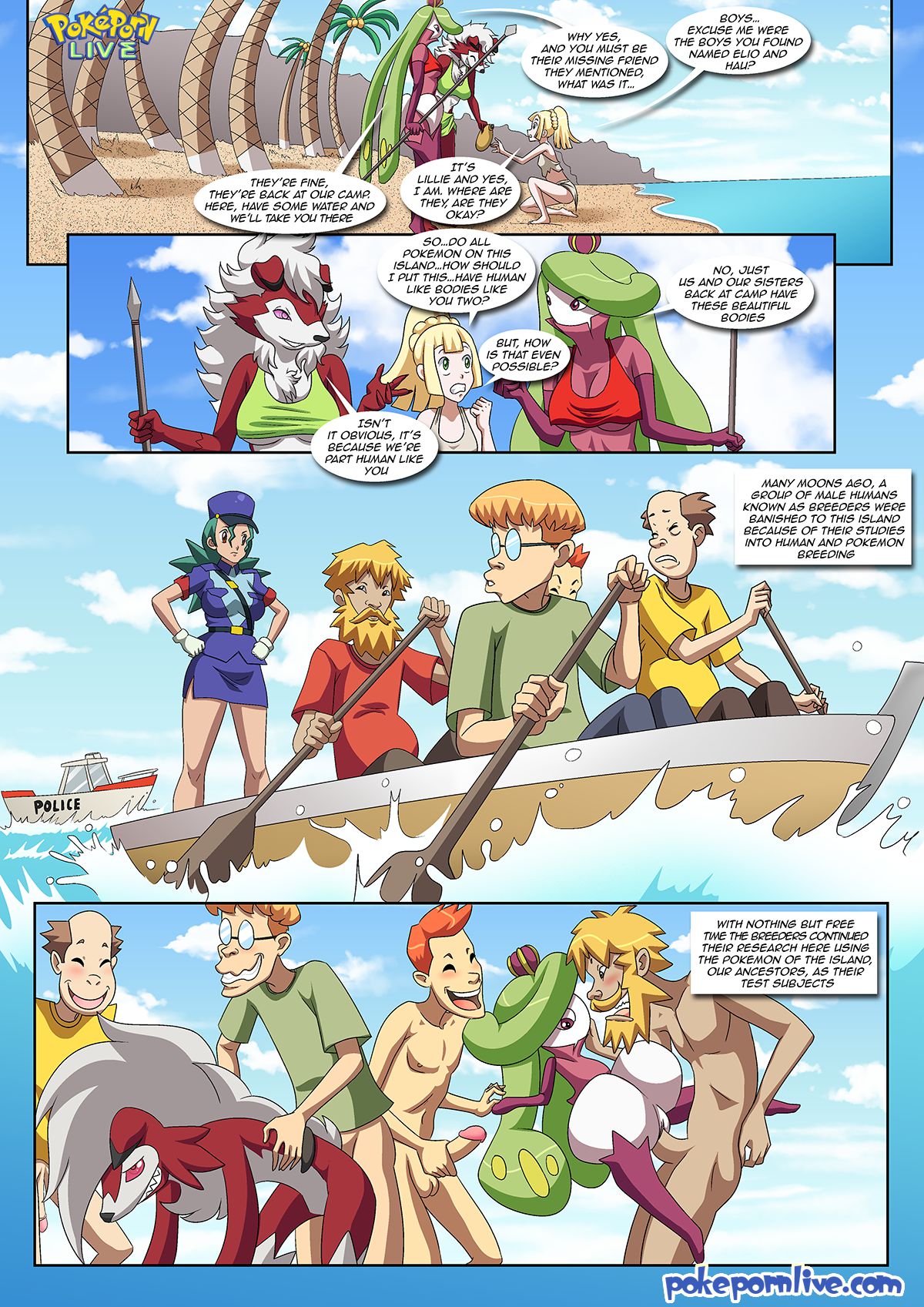 Isle Of Amazonian (Pokemon) [Palcomix] 1 . Isle Of Amazonian - Chapter 1 (Pokemon) [Palcomix] – page 4
