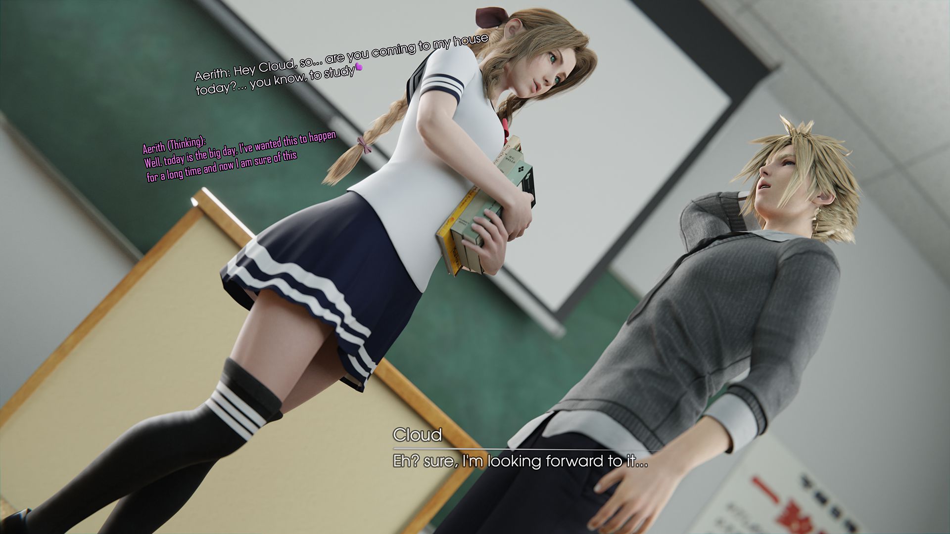 Scarlet X Tifa (Final Fantasy VII) [PervertMuffinMajima] 1 . Scarlet X Tifa - School Days - Chapter 1 (Final Fantasy VII) [PervertMuffinMajima] – page 2