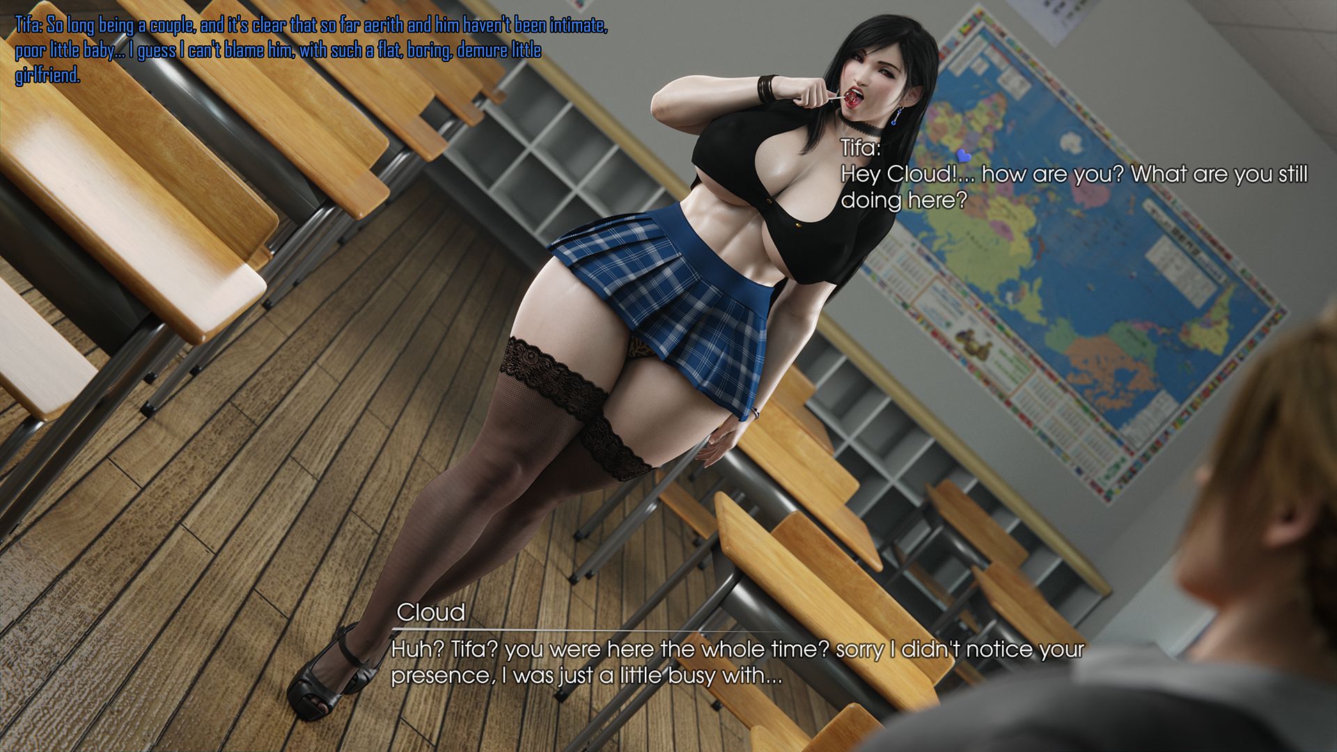 Scarlet X Tifa (Final Fantasy VII) [PervertMuffinMajima] 1 . Scarlet X Tifa - School Days - Chapter 1 (Final Fantasy VII) [PervertMuffinMajima] – page 6