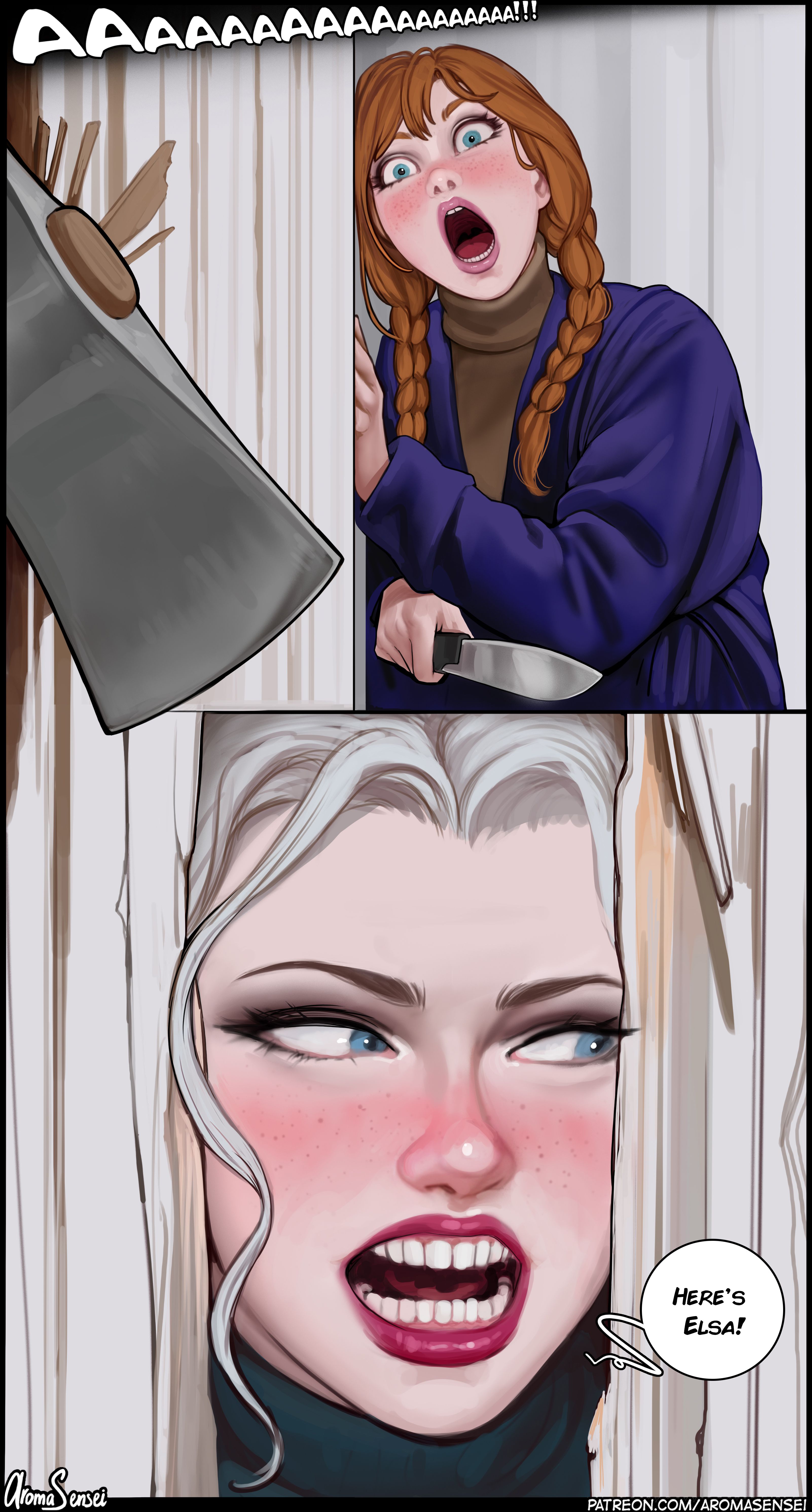 Shining of Elsa (Frozen) [Aroma Sensei] 1.2 . Shining of Elsa - Futanari - Chapter 1 (Frozen) [Aroma Sensei] – page 56