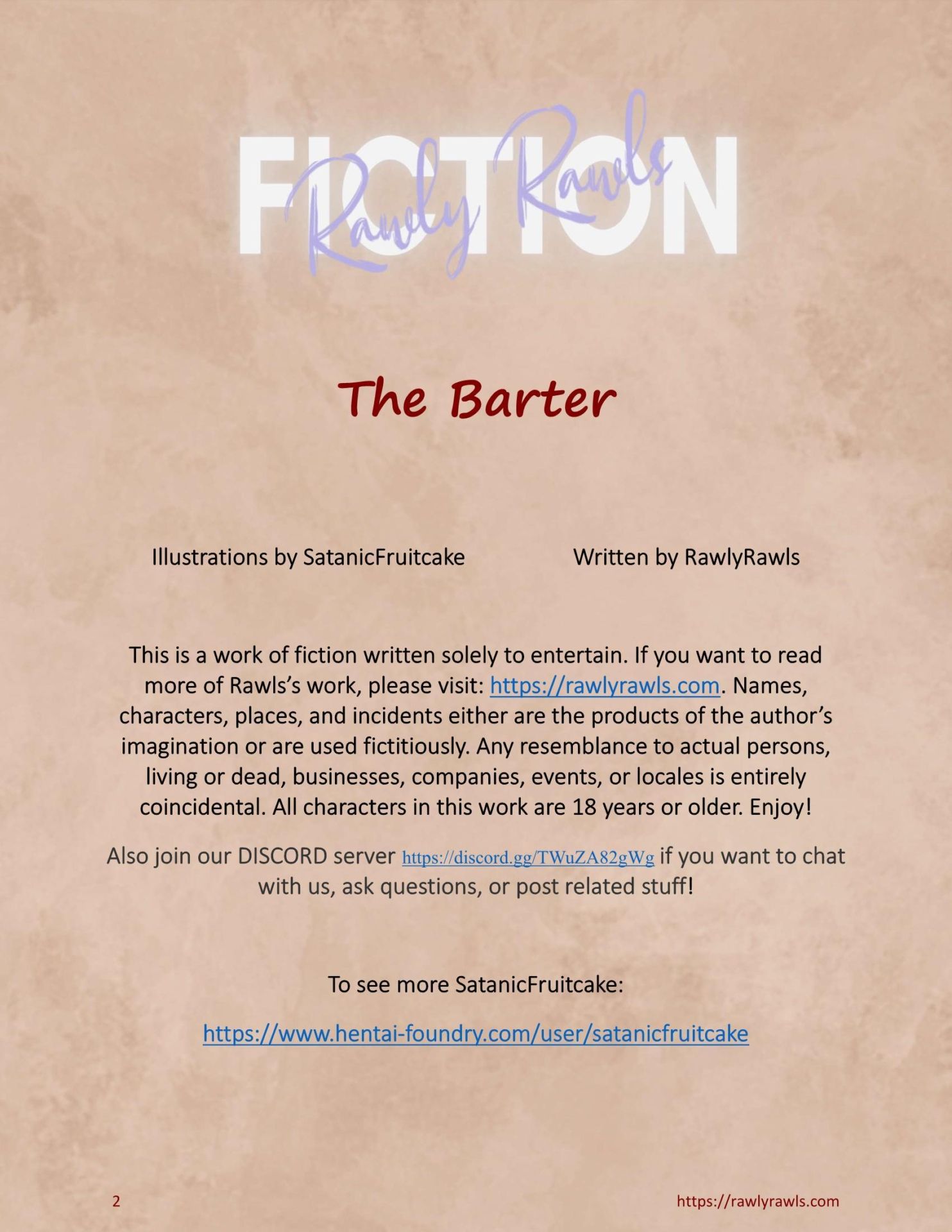 The Barter [SatanicFruitcake , RawlyRawls] 1 . The Barter  - Chapter 1 [SatanicFruitcake , RawlyRawls] – page 2