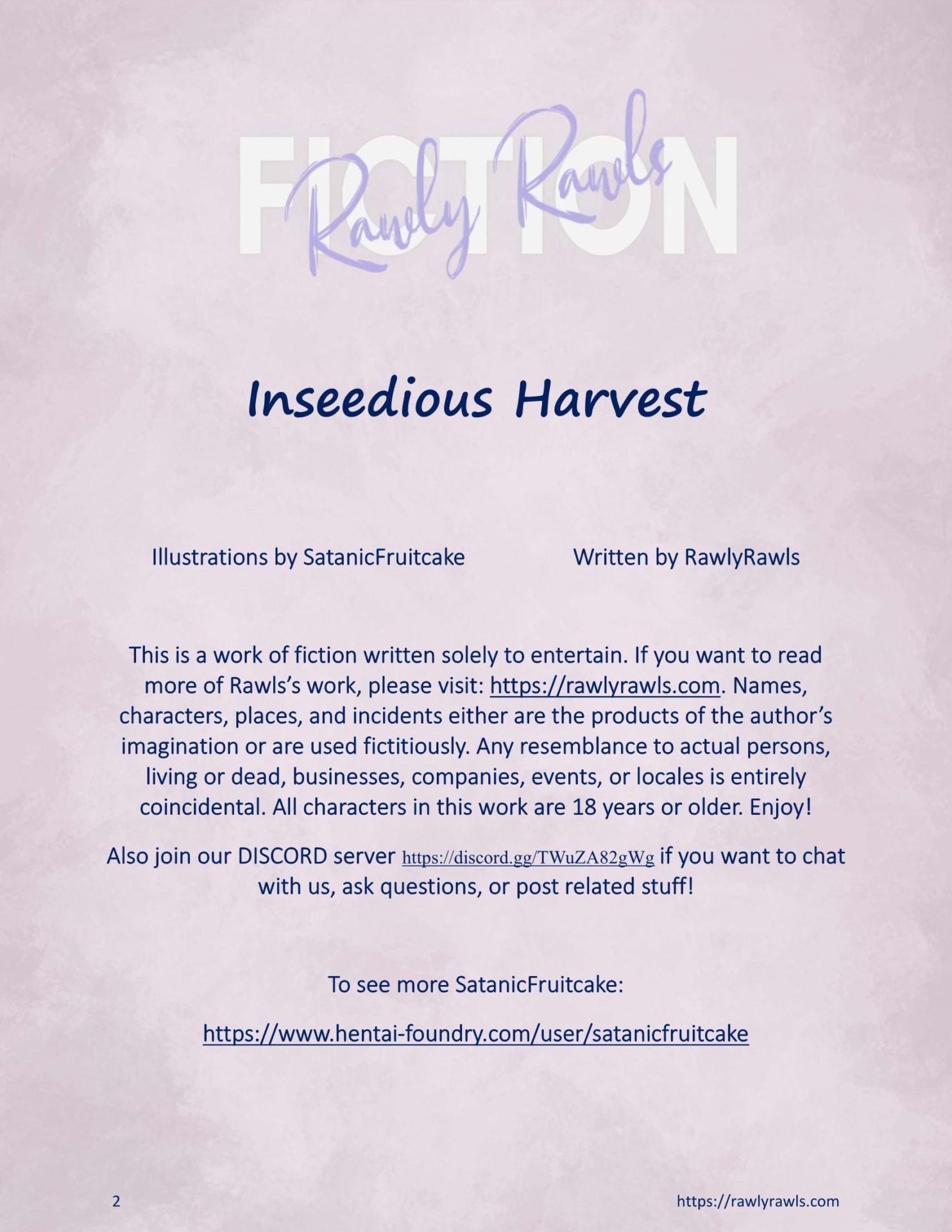 Inseedious Harvest [SatanicFruitcake , RawlyRawls] 1 . Inseedious Harvest  - Chapter 1 [SatanicFruitcake , RawlsRawls] – page 2