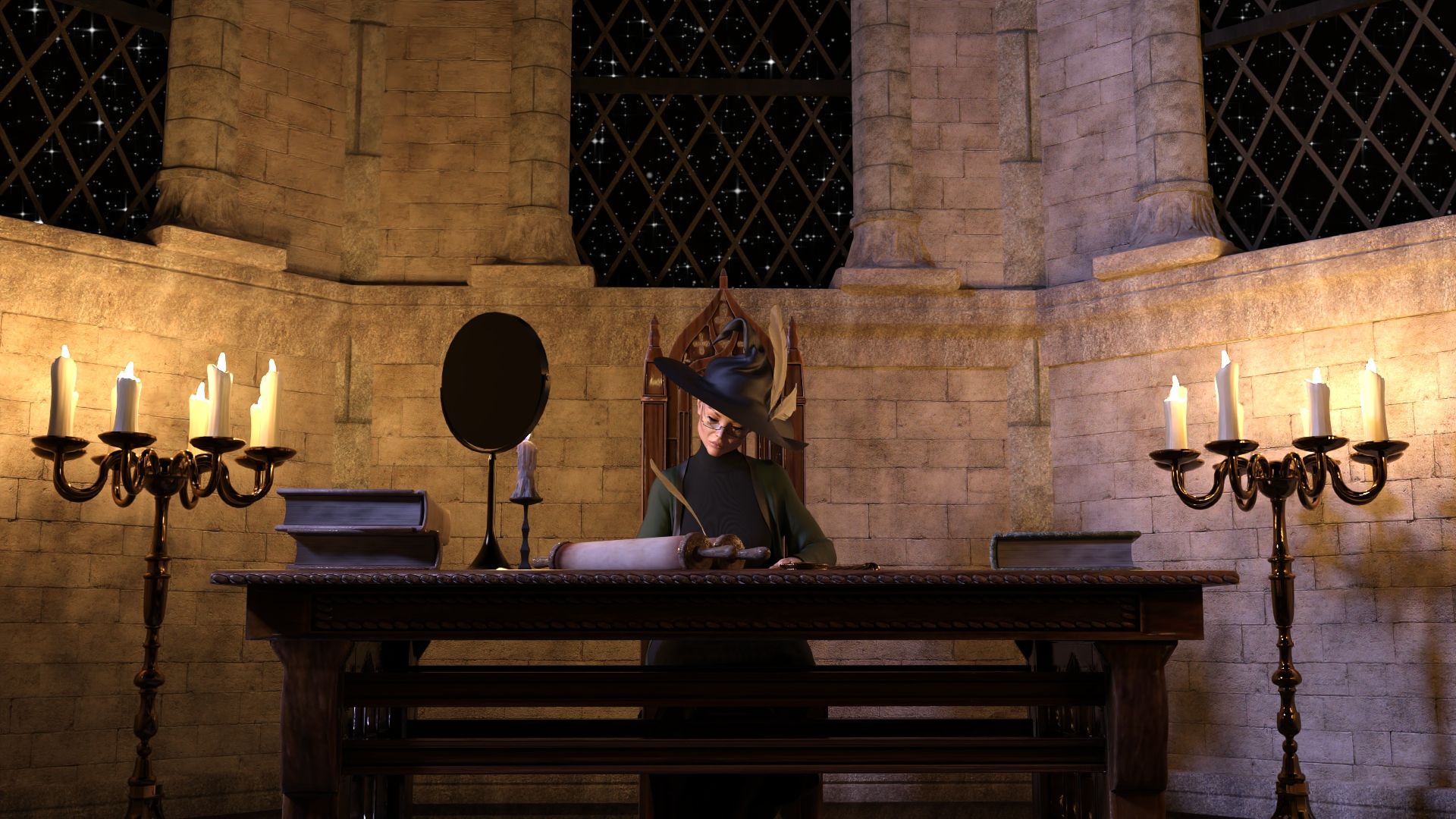 Hermione Granger and the Professor’s Wand (Harry Potter) [Serge3DX] 1.5 . Hermione Granger and the Professor's Wand - Textless - Chapter 1 (Harry Potter) [Serge3DX] – page 1
