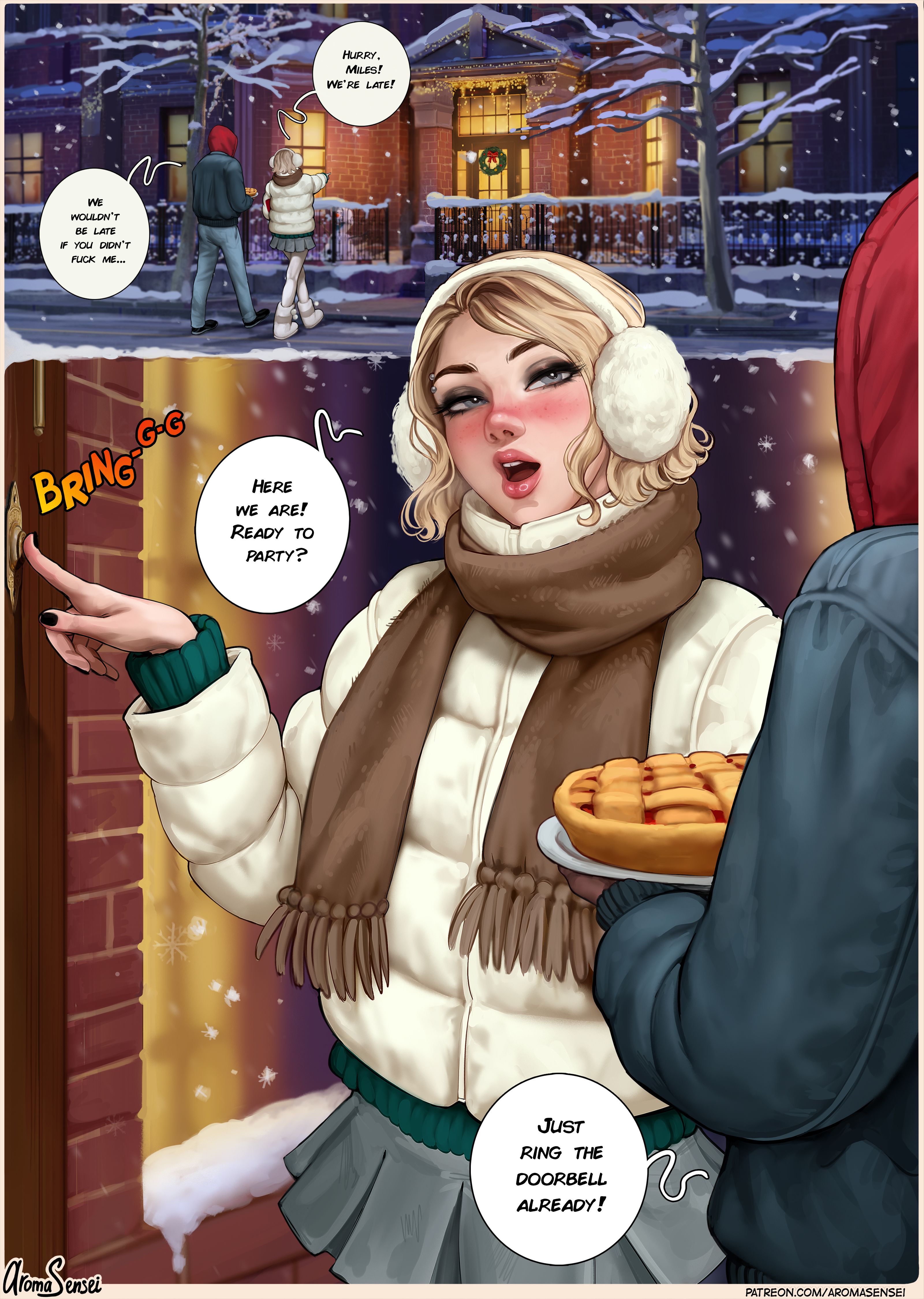 Frozen Inc Christmas Party 2022 (Frozen) [Aroma Sensei] 1.5 . Frozen Inc Christmas Party 2022 - Shemale - Chapter 1 (Frozen) [Aroma Sensei] – page 4