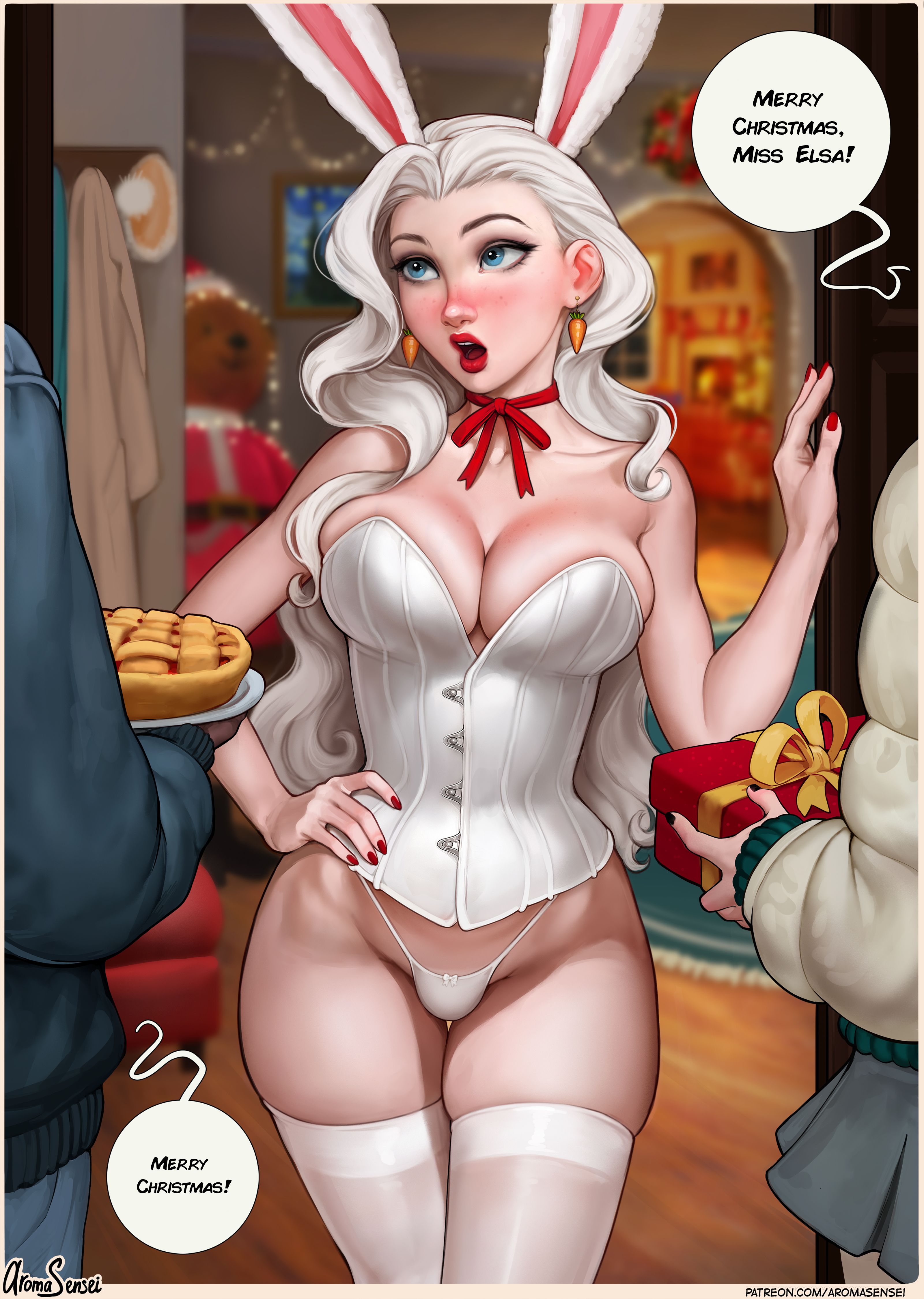 Frozen Inc Christmas Party 2022 (Frozen) [Aroma Sensei] 1.5 . Frozen Inc Christmas Party 2022 - Shemale - Chapter 1 (Frozen) [Aroma Sensei] – page 5