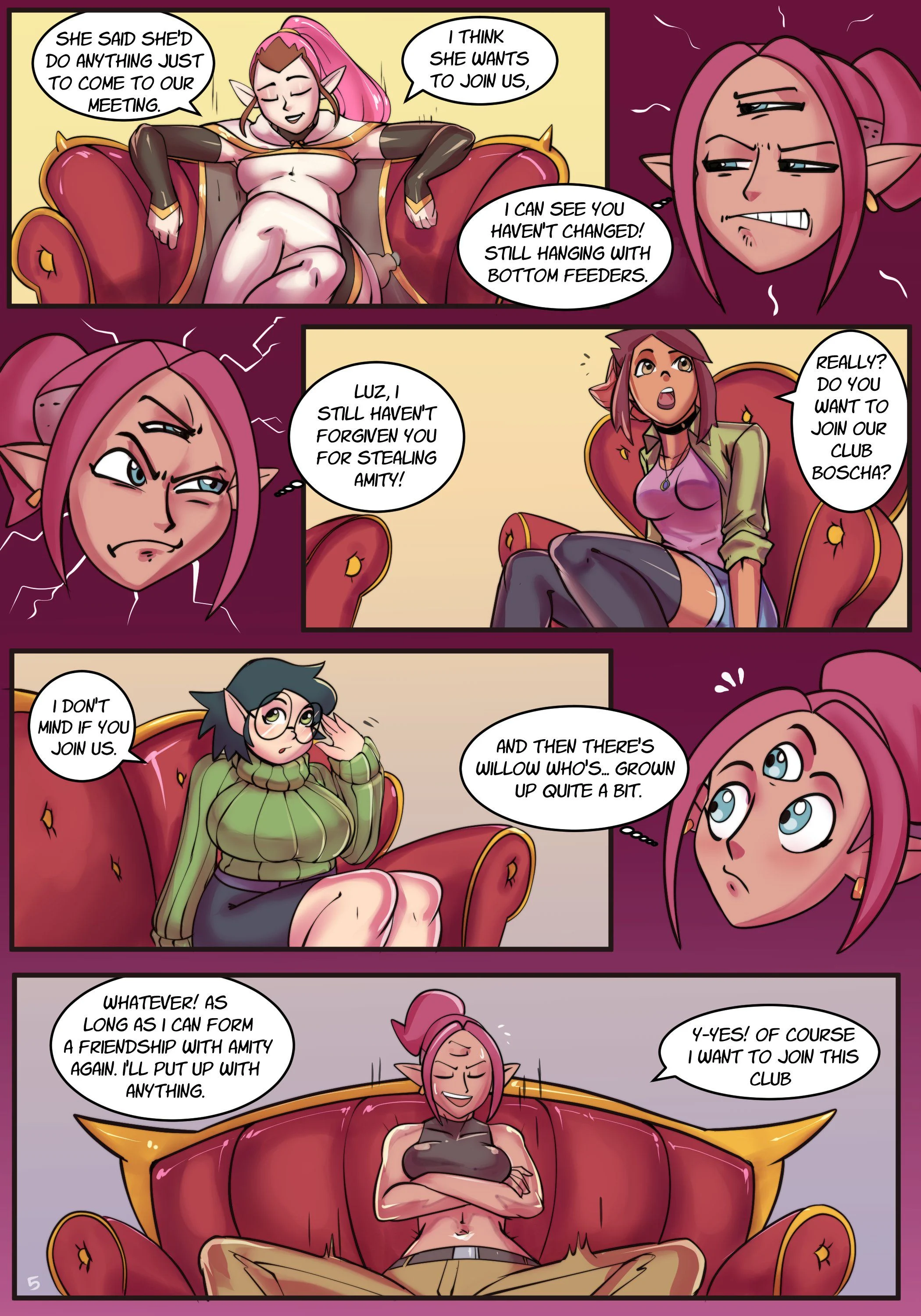 Boscha’s Initiation (The Owl House) [Mr.Jellybeans] 1 . Boscha’s Initiation - Chapter 1 (The Owl House) [Mr.Jellybeans] – page 6