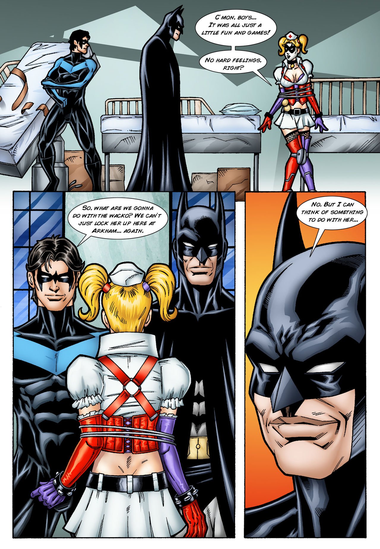 Batman and Nightwing discipline Harley Quinn (Batman) [Leandro Comics] 1 . Batman and Nightwing discipline Harley Quinn  - Chapter 1 (Batman) [Leandro Comics] – page 4