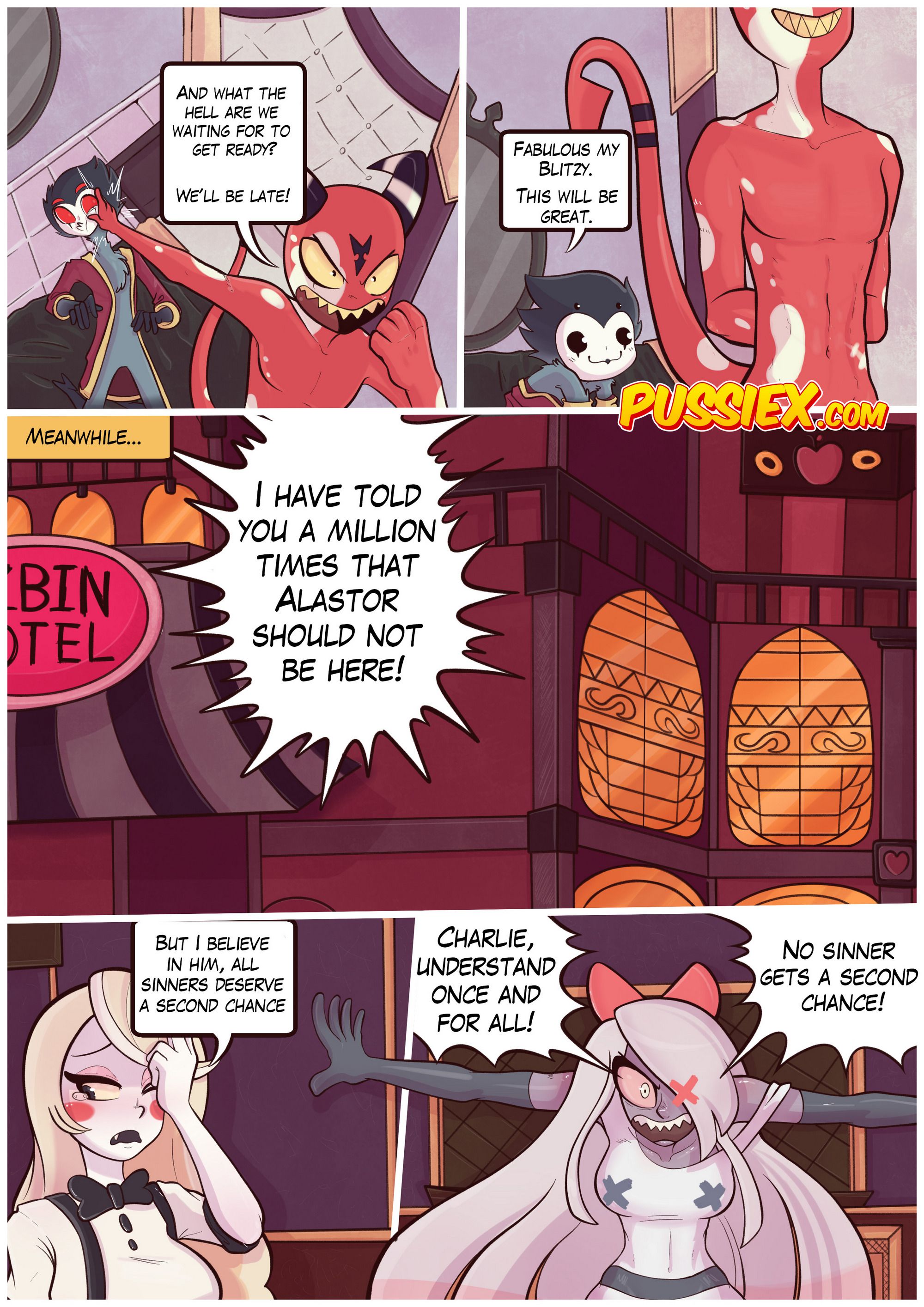 Demonic Infidelity (Hazbin Hotel) [PussieX , Crock Comix] 1 . Demonic Infidelity - Chapter 1 (Hazbin Hotel) [PussieX , Crock Comix] – page 3