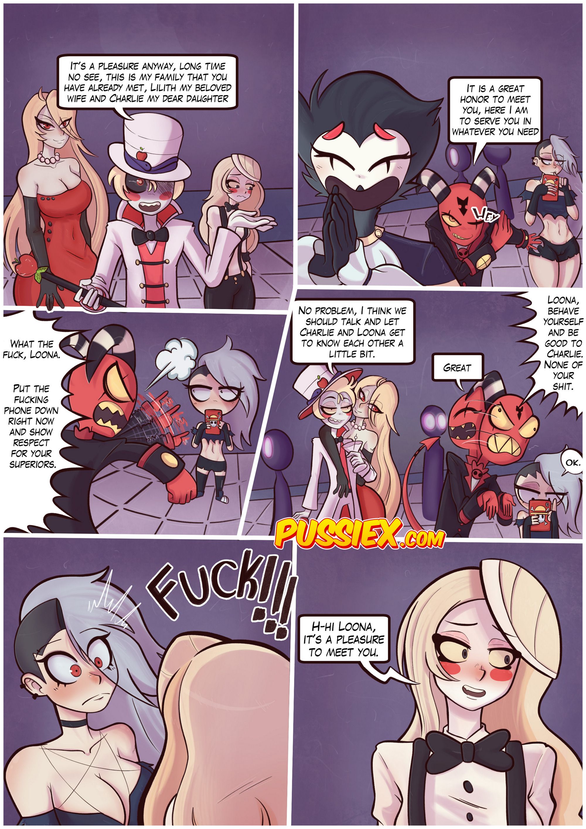 Demonic Infidelity (Hazbin Hotel) [PussieX , Crock Comix] 1 . Demonic Infidelity - Chapter 1 (Hazbin Hotel) [PussieX , Crock Comix] – page 6