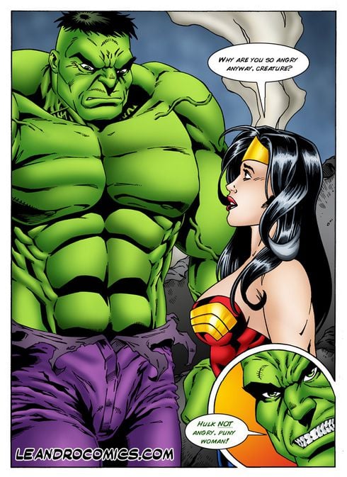 Wonder Woman versus the Incredibly Horny Hulk! (Marvel vs DC) [Leandro Comics] 1 . Wonder Woman versus the Incredibly Horny Hulk! - Chapter 1 (Marvel vs DC) [Leandro Comics] – page 6