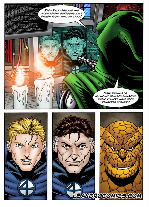 Only Invisible Woman can save the Fantastic Foursome from Dr. Doom! (Fantastic Four) [Leandro Comics] 1 . Only Invisible Woman can save the Fantastic Foursome from Dr. Doom!  - Chapter 1 (Fantastic Four) [Leandro Comics] – page 3