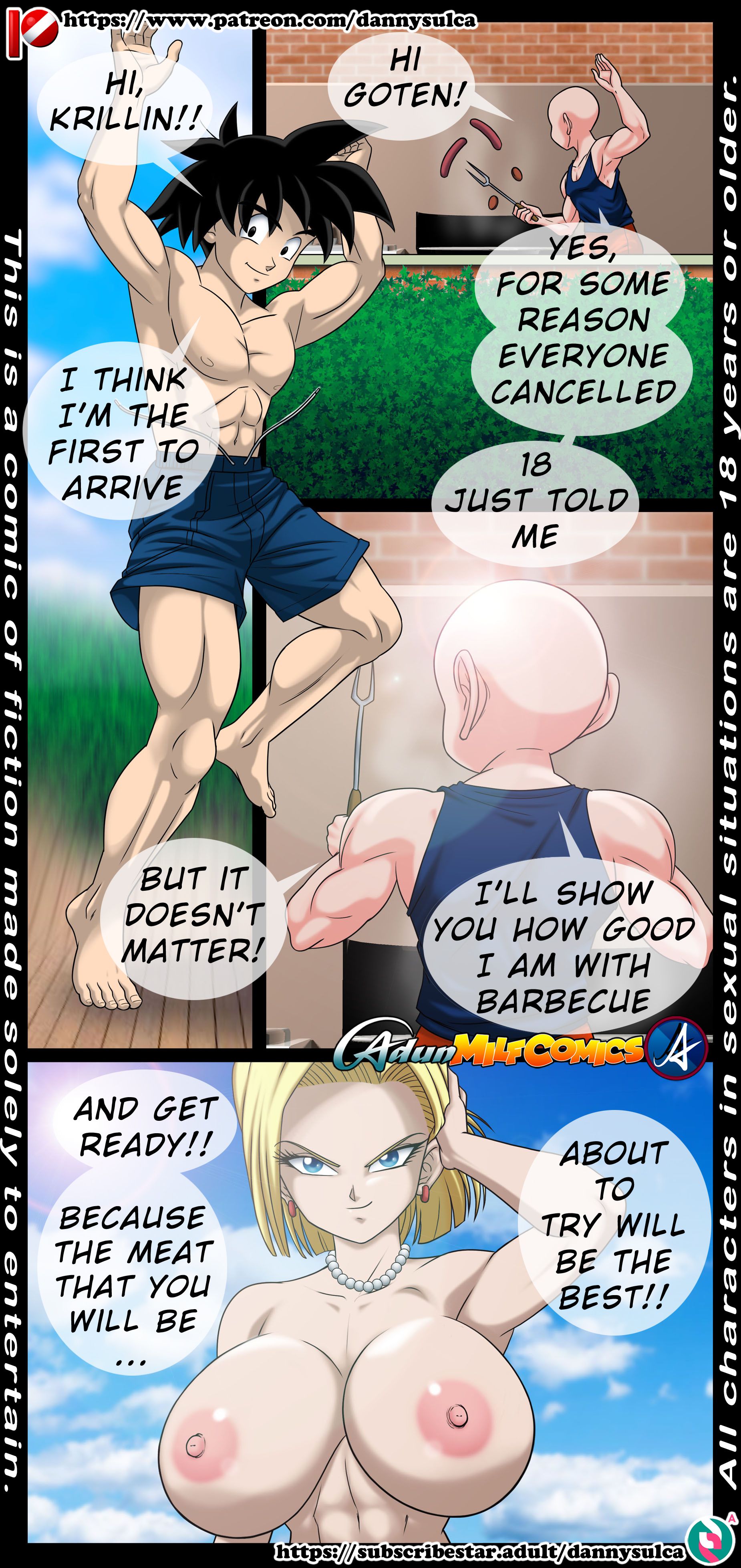 +18’s Pool Party (Dragon Ball Z) [Adun | Danny Sulca] 1 . +18's Pool Party - Chapter 1 (Dragon Ball Z) [Adun | Danny Sulca] – page 2