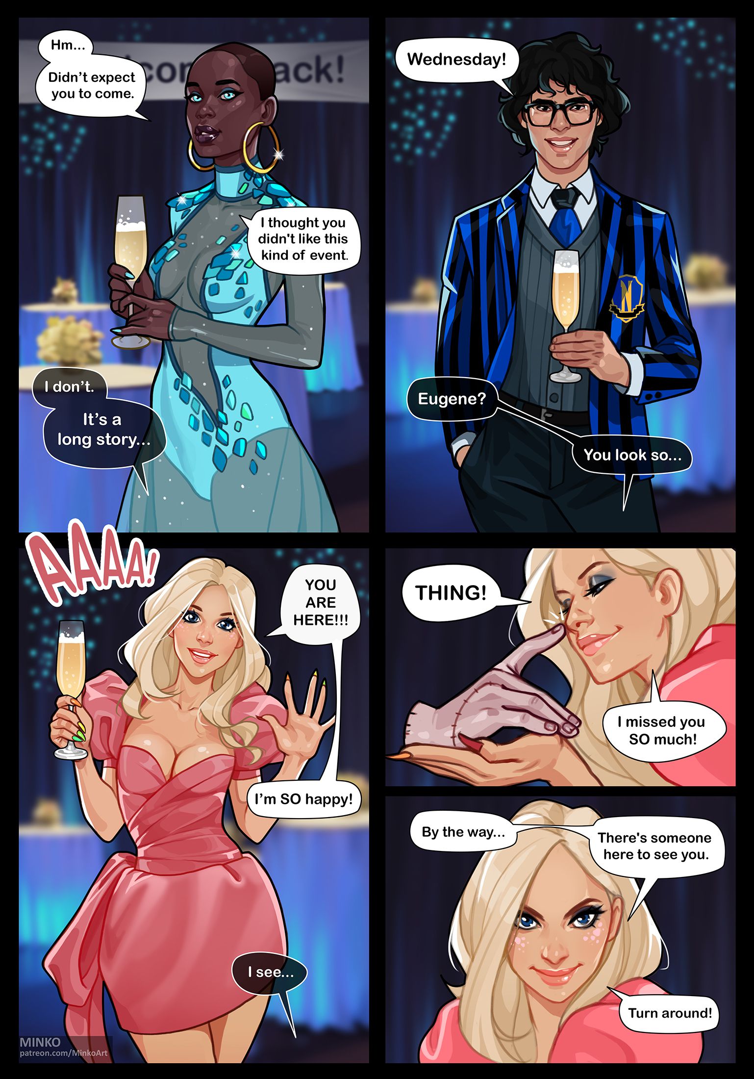 Alumni meeting: 10 years later (Wednesday , Addams Family) [Olena Minko] 1 . Alumni meeting: 10 years later  - Chapter 1 (Wednesday , Addams Family) [Olena Minko] – page 3
