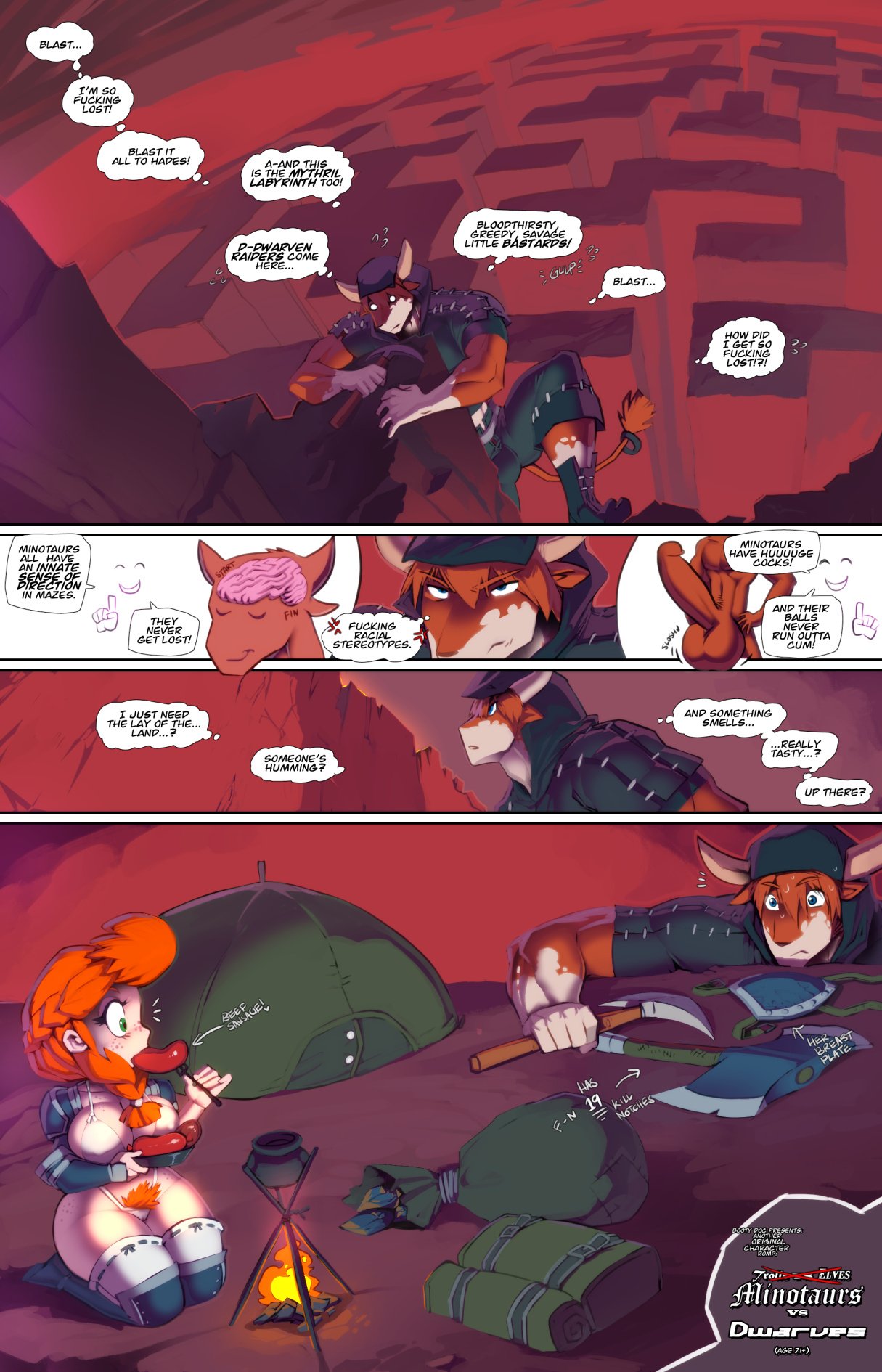Minotaurs VS Dwarves [Fred Perry] 1 . Minotaurs VS Dwarves - Chapter 1 [Fred Perry] – page 1