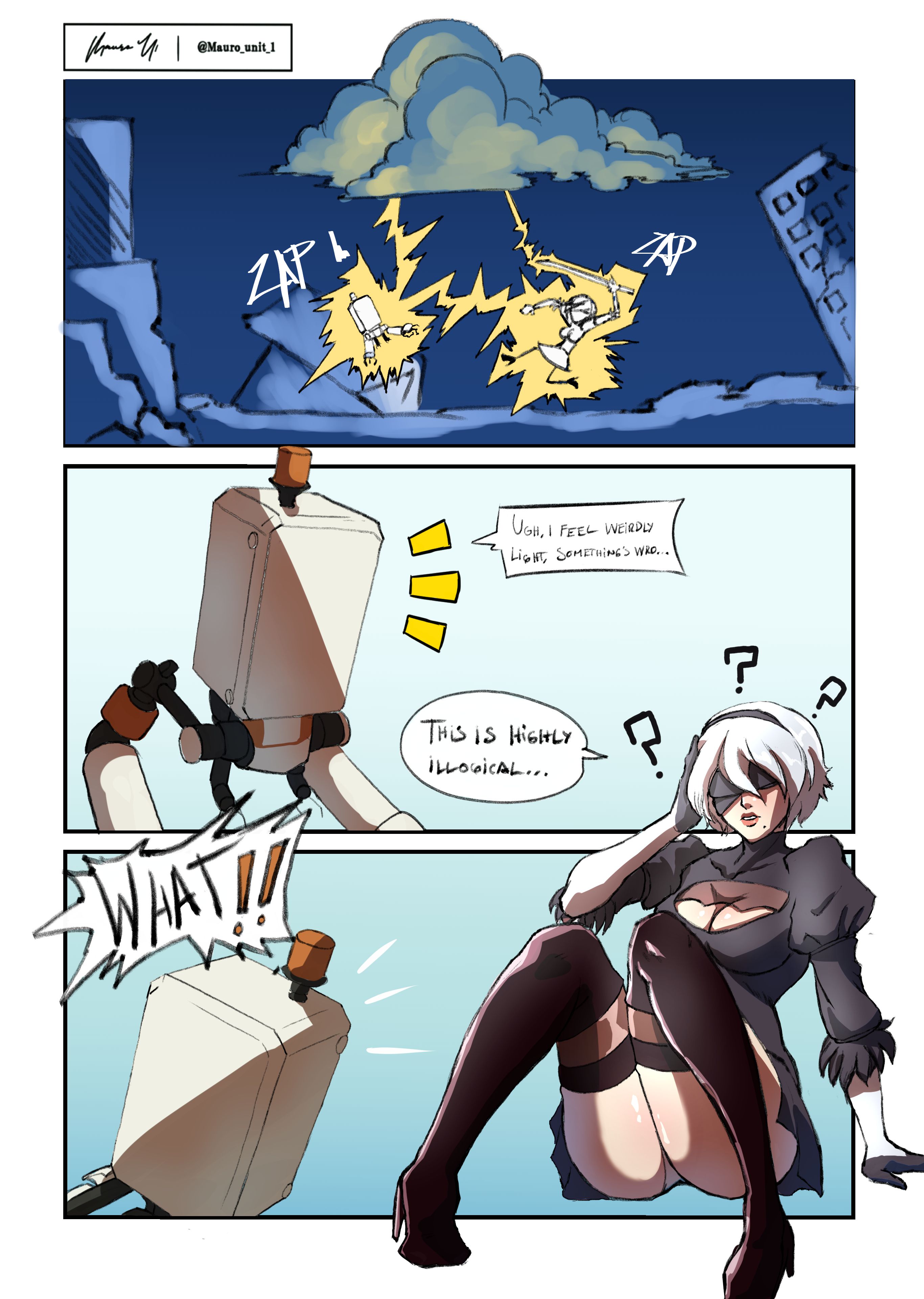 2B or not 2B (NieR:Automata) [TSFSingularity] 1 . 2B or not 2B  - Chapter 1 (NieR:Automata) [TSFSingularity] – page 1