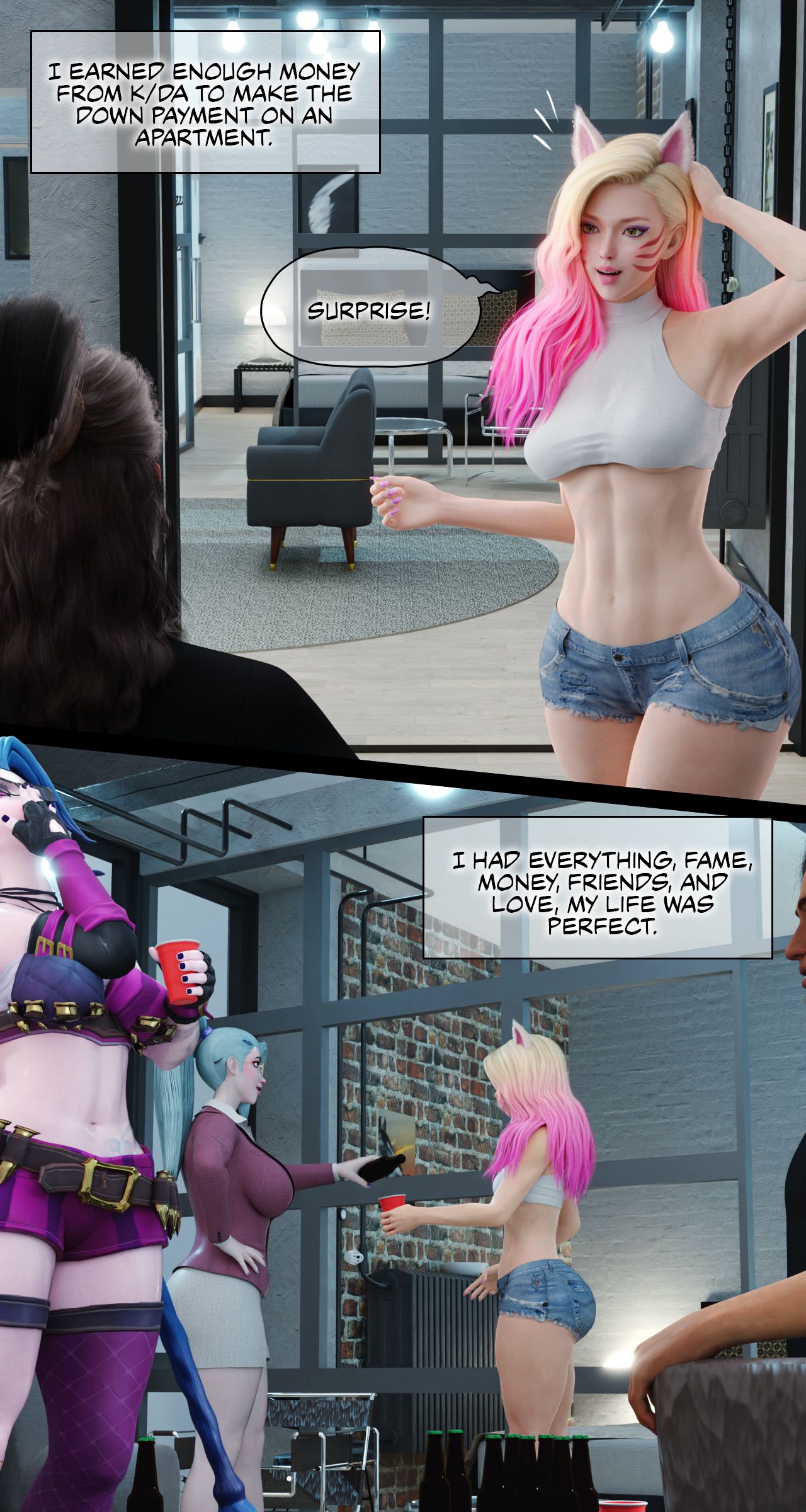 Seraphine Forbidden Love [Rose Blue 3D] 3 . Ahri Power Of Love - Chapter 3 [Rose Blue 3D] – page 7