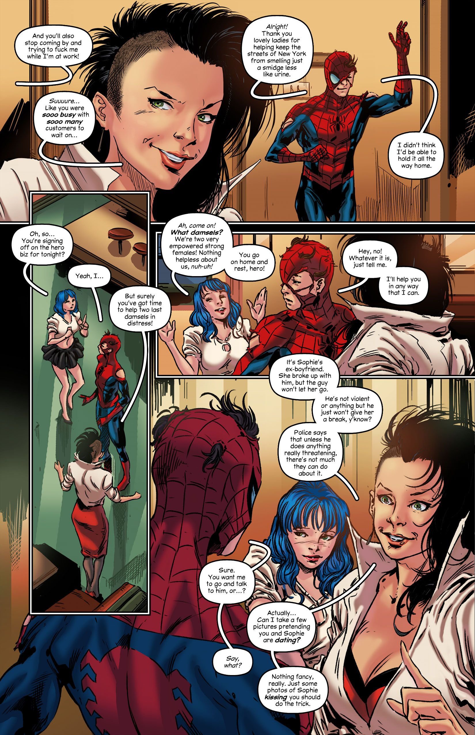 Hot Coffee (Spider-Man) [Tracy Scops] 1 . Hot Coffee - Chapter 1 (Spider-Man) [Tracy Scops] – page 5