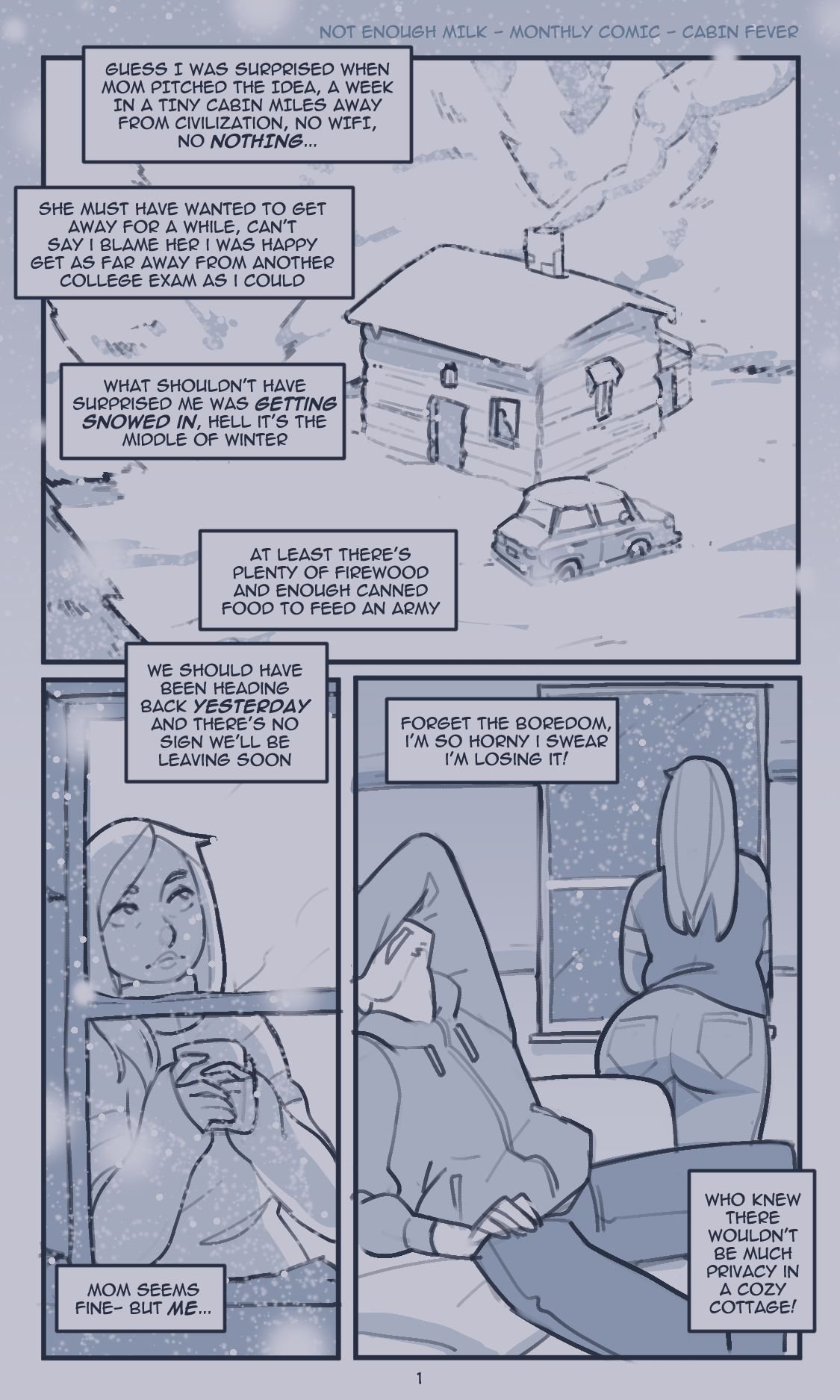 Cabin Fever [NotEnoughMilk] 1 . Cabin Fever - Chapter 1 [NotEnoughMilk] – page 1