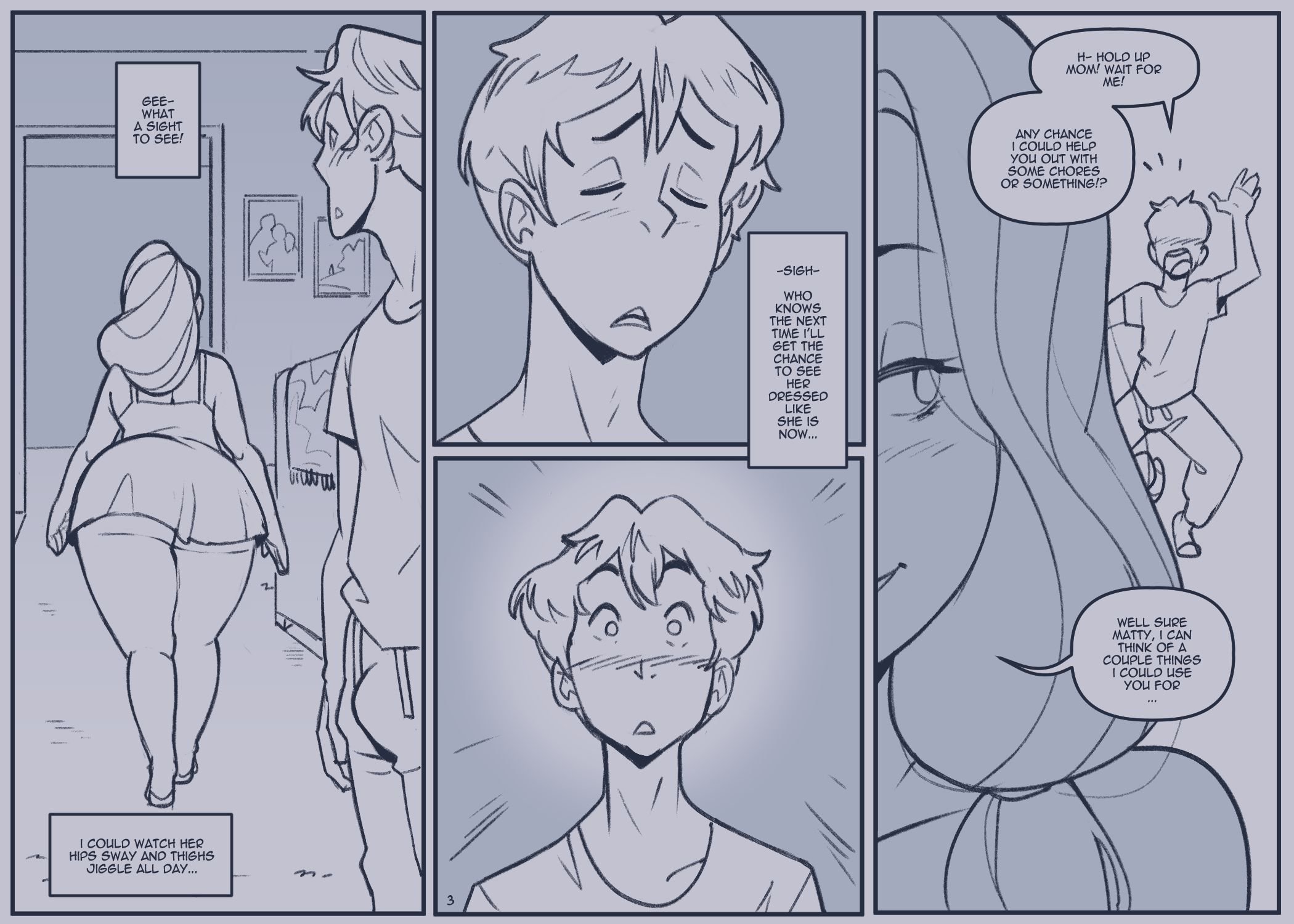 Mom Goes Commando [NotEnoughMilk] 1 . Mom Goes Commando - Chapter 1 [NotEnoughMilk] – page 3